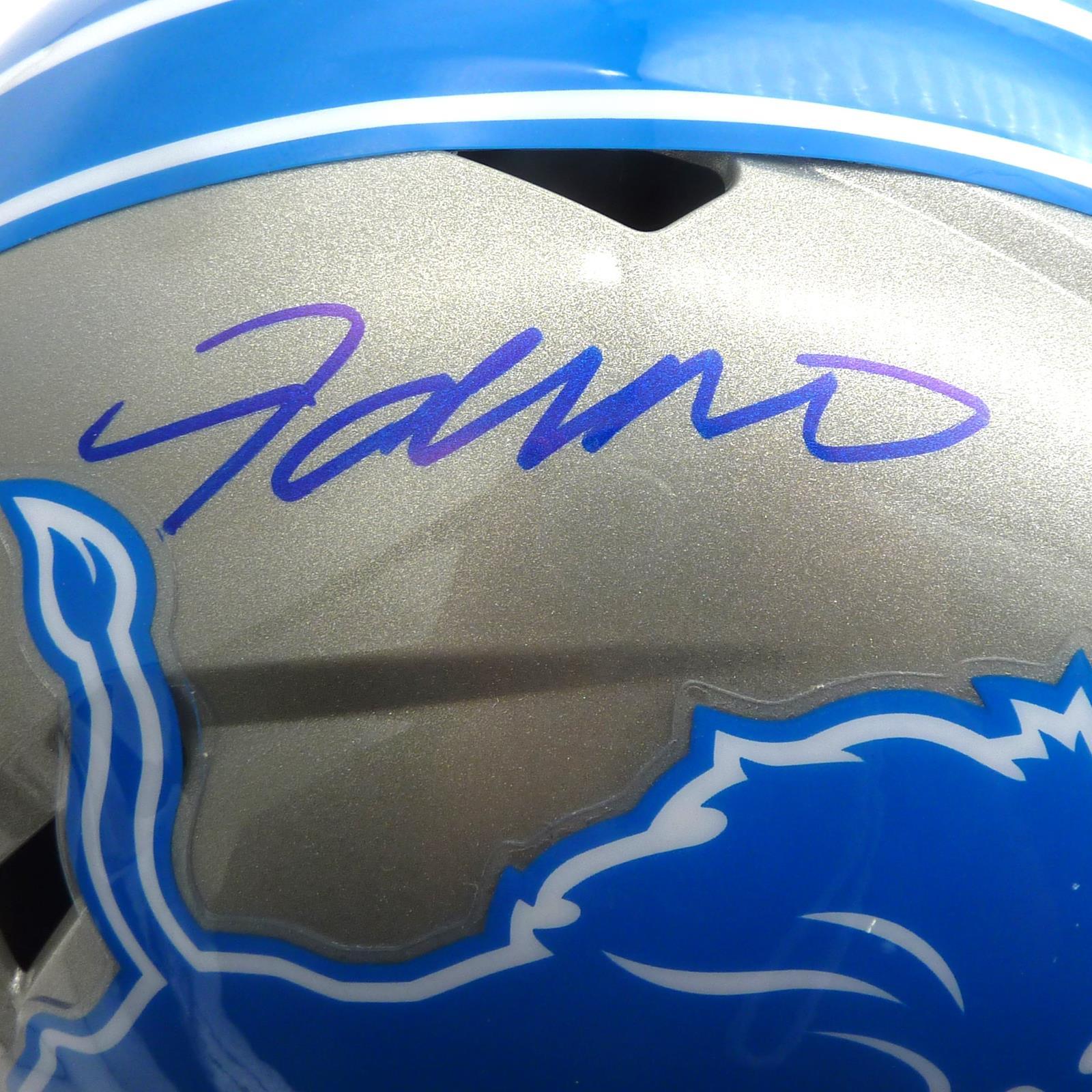Jameson Williams Autographed Detroit Lions Deluxe Full-Size Replica Helmet - Beckett