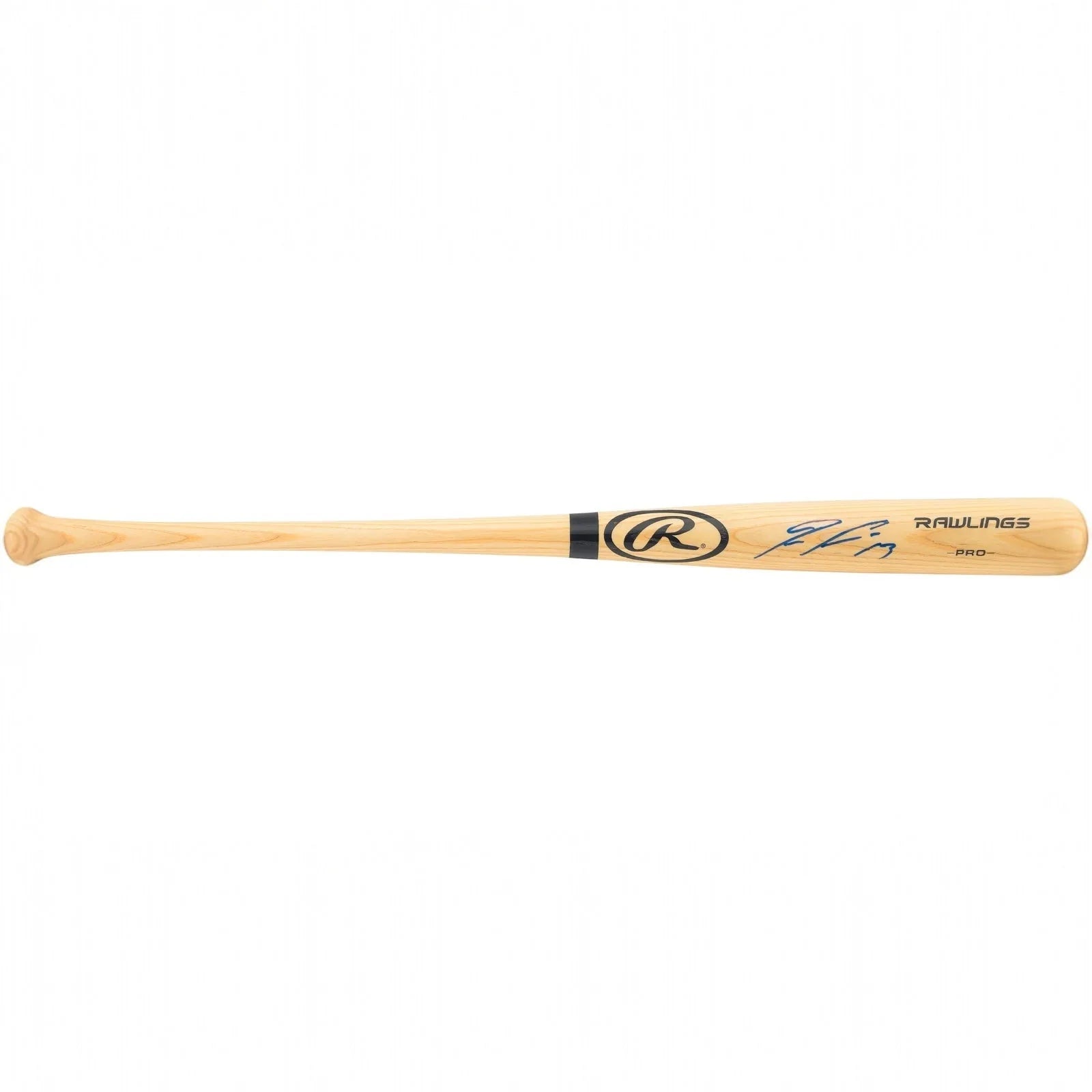 Ronald Acuna Jr Autographed Blonde Louisville Slugger Baseball Bat - JSA