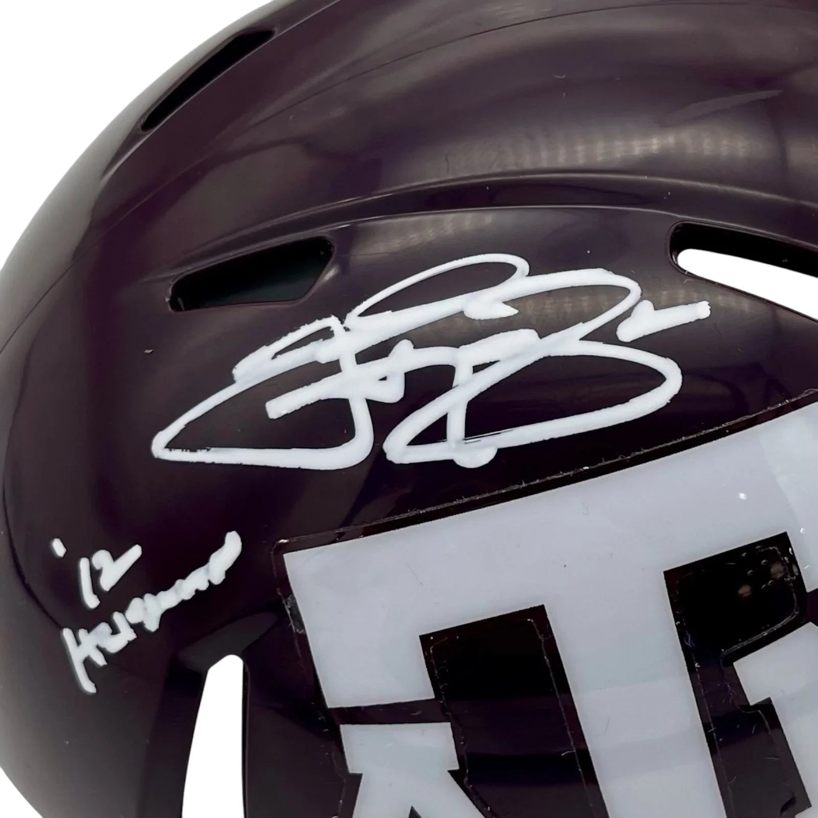 Johnny Manziel Autographed Texas AM Aggies Mini Helmet - Beckett