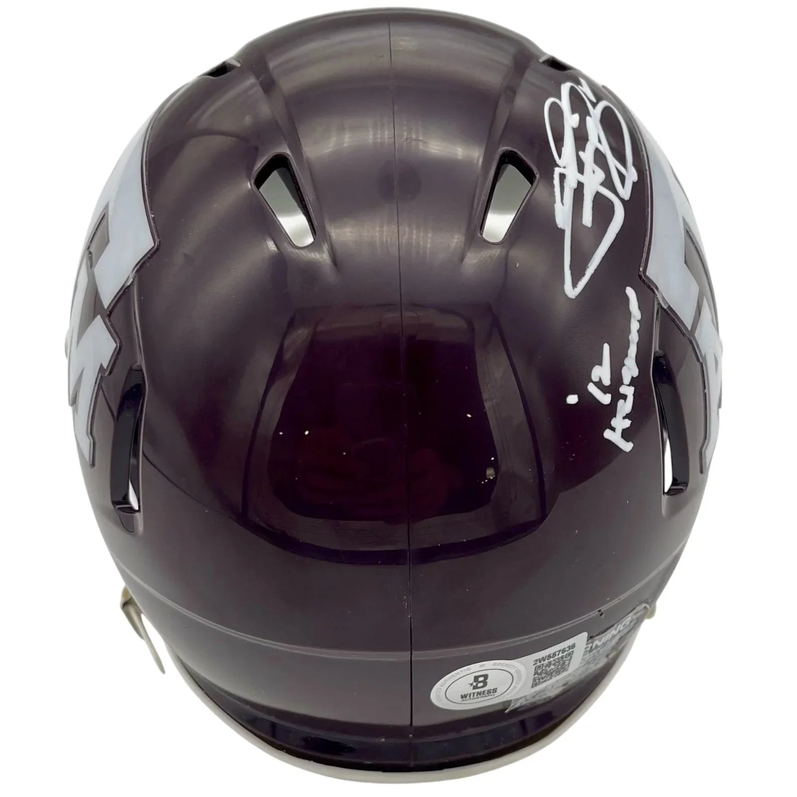 Johnny Manziel Autographed Texas AM Aggies Mini Helmet - Beckett