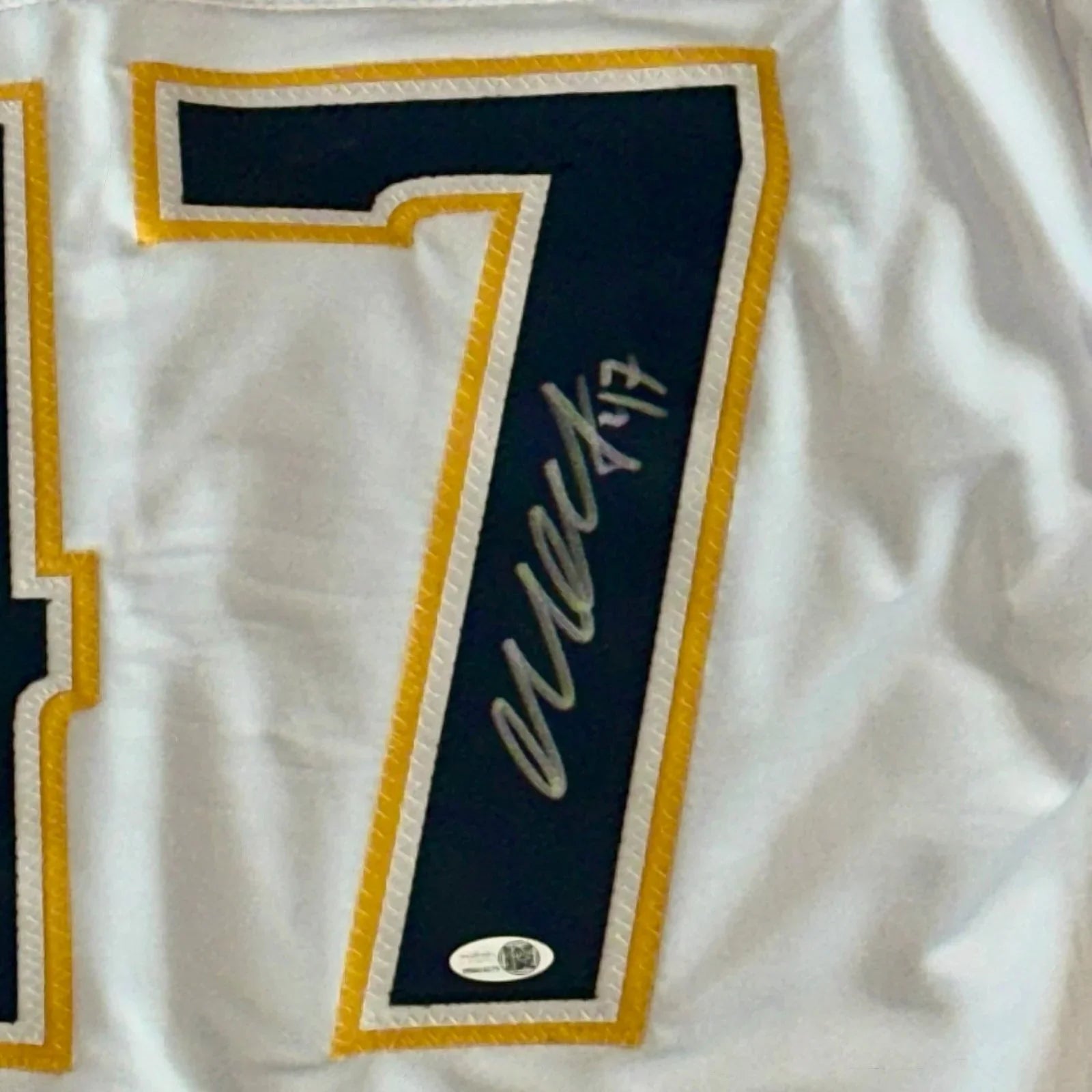 Michael McCarron Autographed Nashville (White #47) Custom Hockey Jersey - JSA