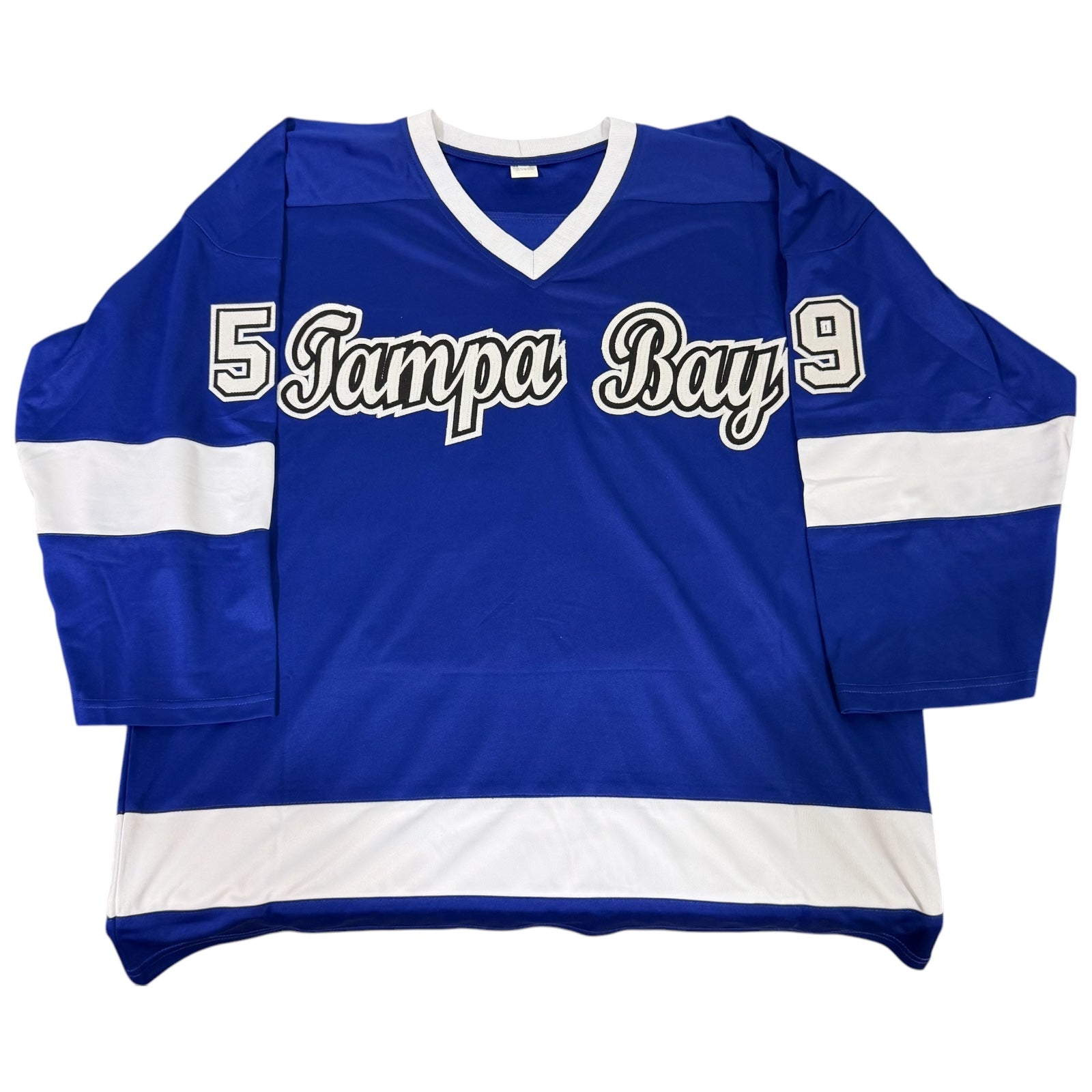 Jake Guentzel Autographed Tampa Bay (Blue #59) Custom Hockey Jersey - PSA