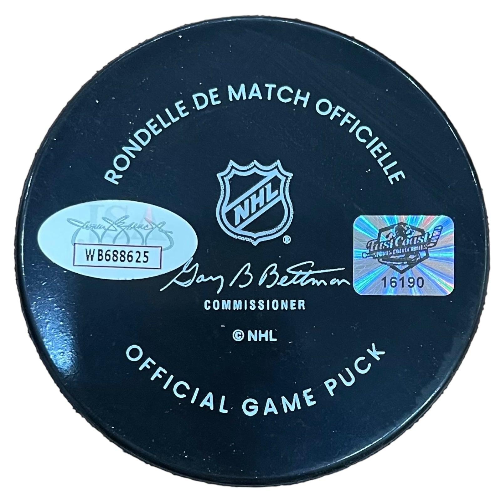 Brandon Hagel Autographed Tampa Bay Lightning Official Game Hockey Puck - JSA