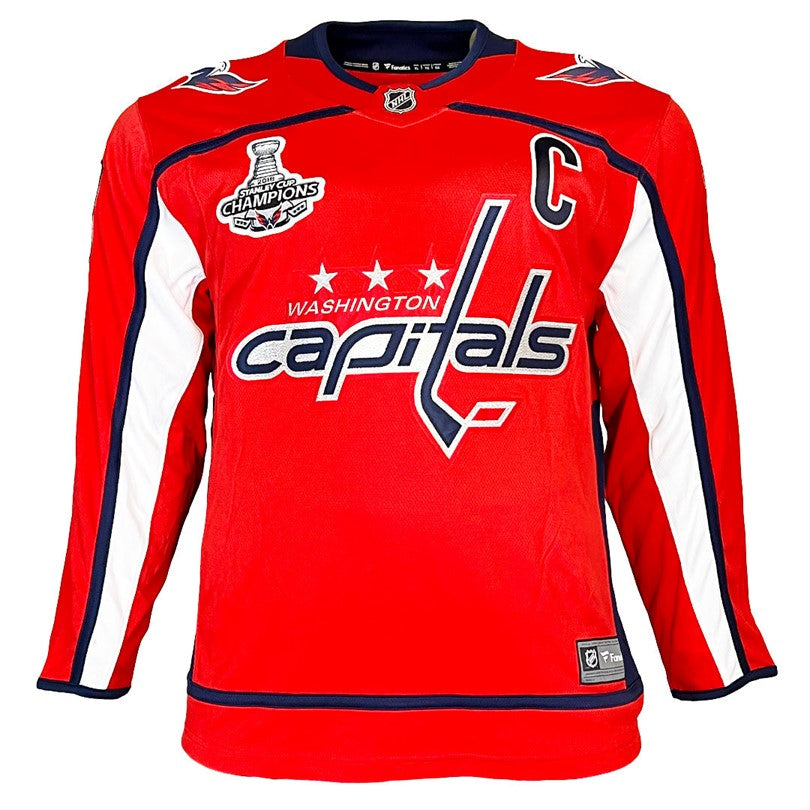 Alexander Ovechkin Autographed Washington Capitals (Red #8) Authentic Hockey Jersey with Stanley Cup Patch - Fanatics