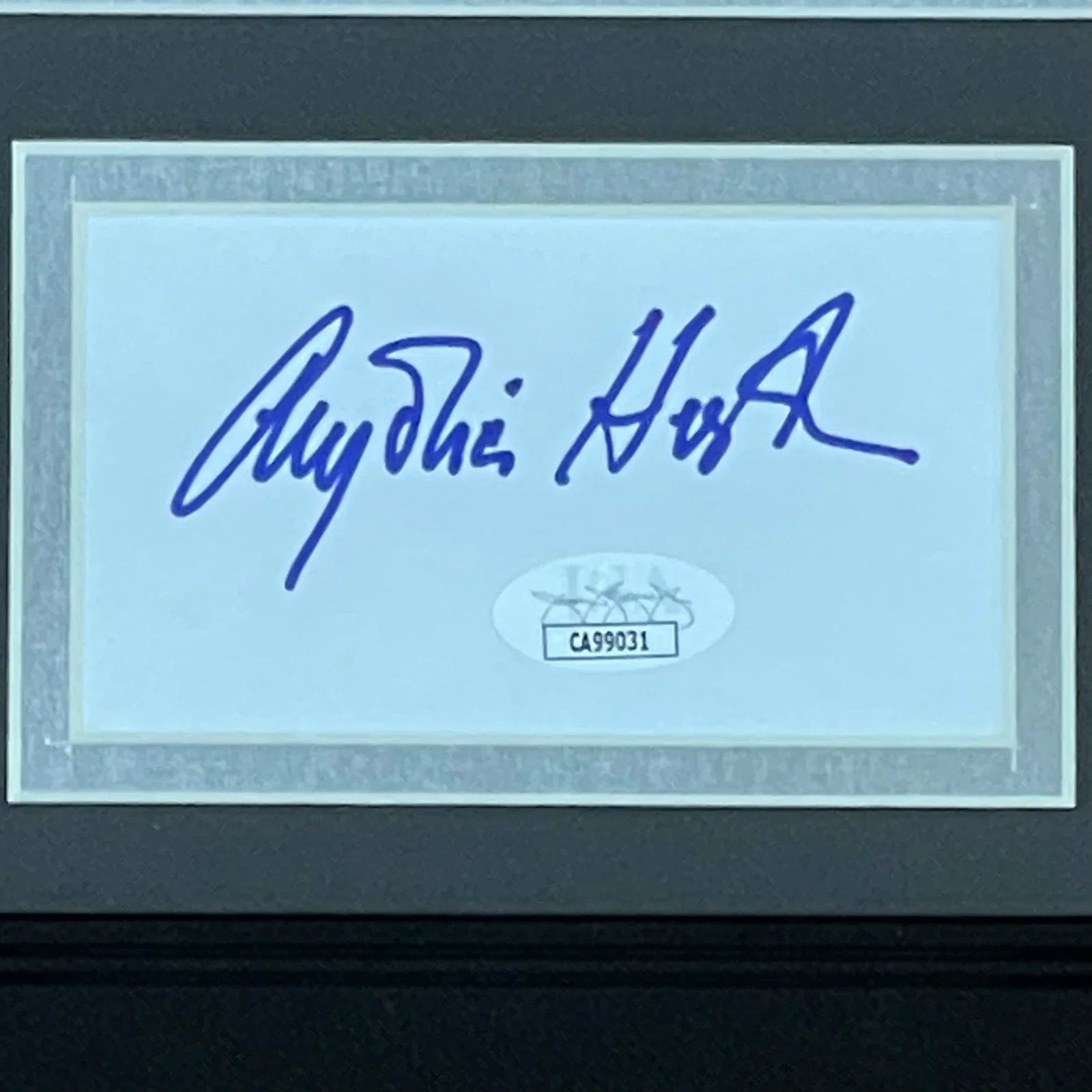 Anjelica Huston Autographed Addams Family Morticia 8x10 Photo "Signature Series" Frame - JSA