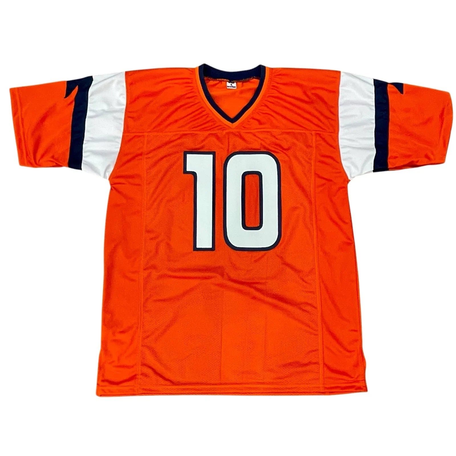 Bo Nix Autographed Denver Broncos (Orange #10) Custom Jersey - Beckett