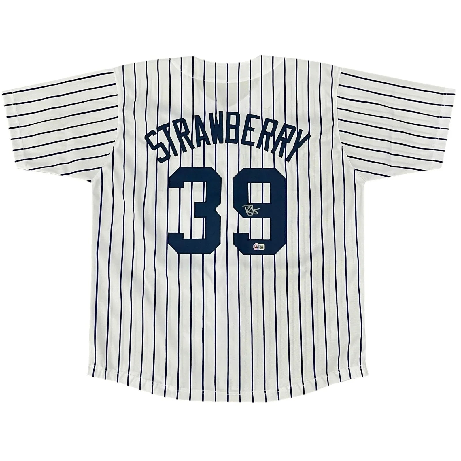 Darryl Strawberry Autographed New York Yankees (Pinstripe #39) Custom Jersey - Beckett