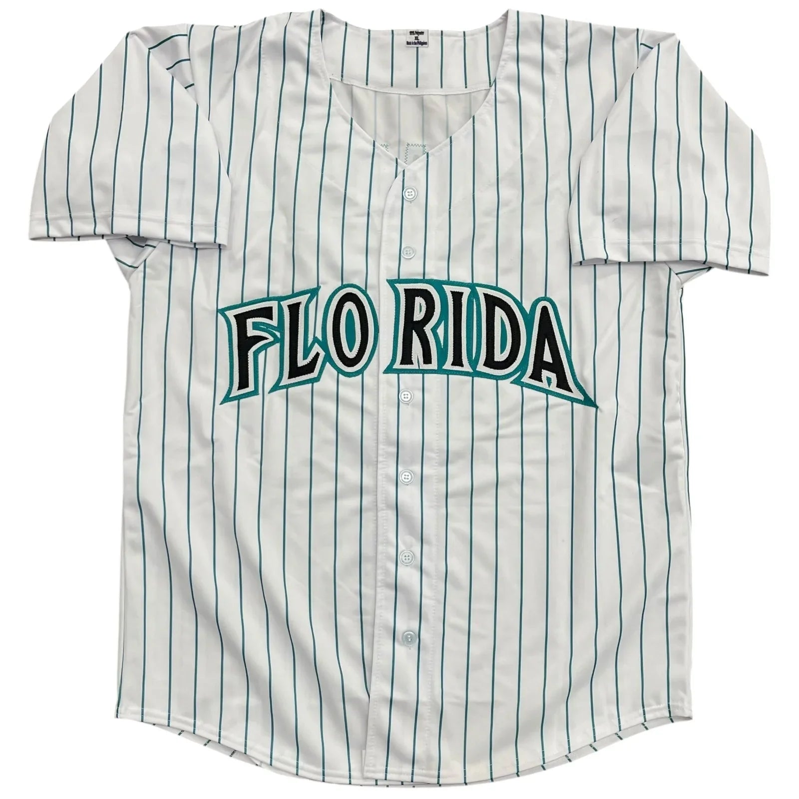 Livan Hernandez Autographed Florida Marlins (Pinstripe #61) Custom Jersey w/ "MVP 1997 WS" - JSA