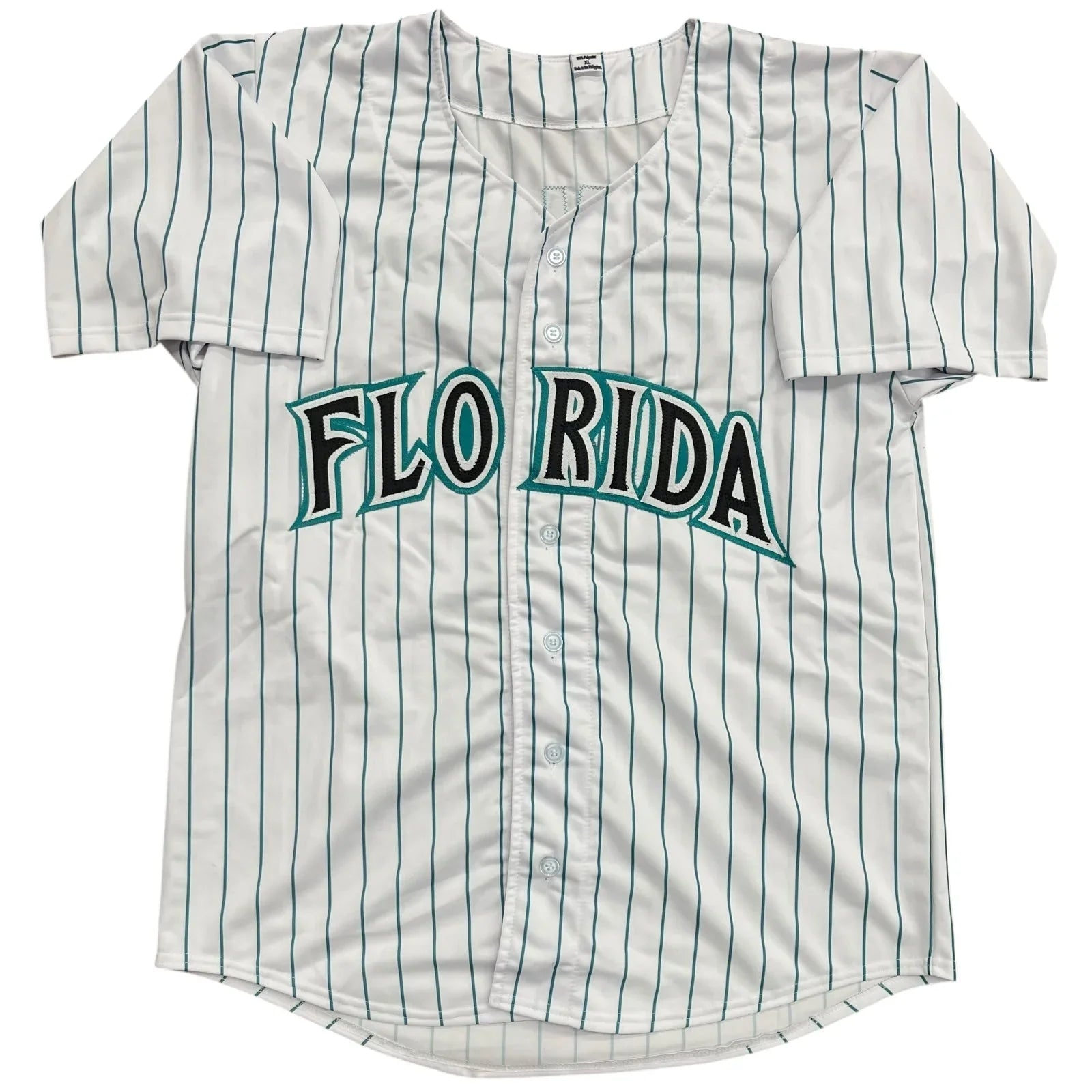 Luis Castillo Autographed Florida Marlins (Pinstripe #1) Custom Jersey - JSA