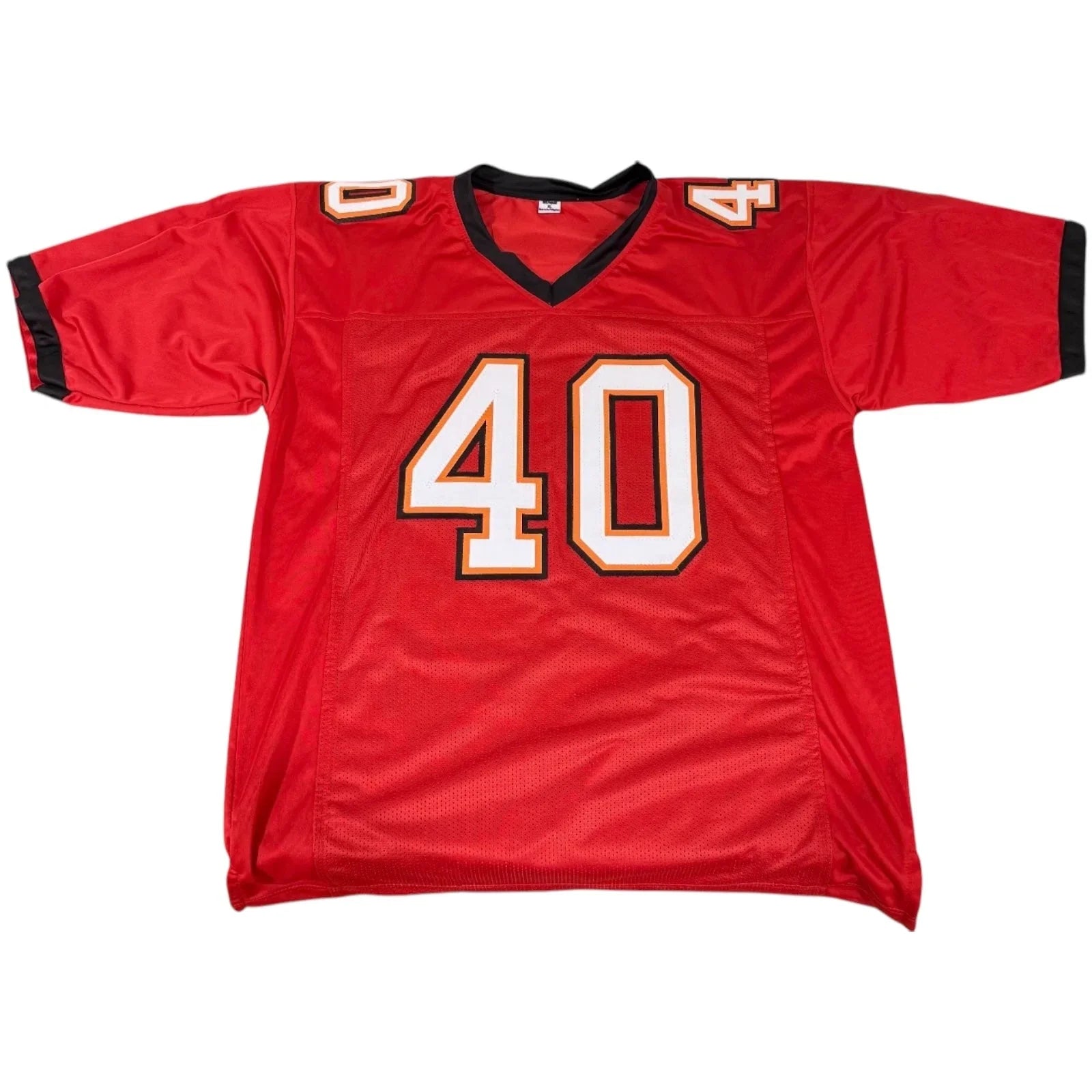 Mike Alstott Autographed Tampa Bay Buccaneers (Red #40) Custom Jersey - JSA