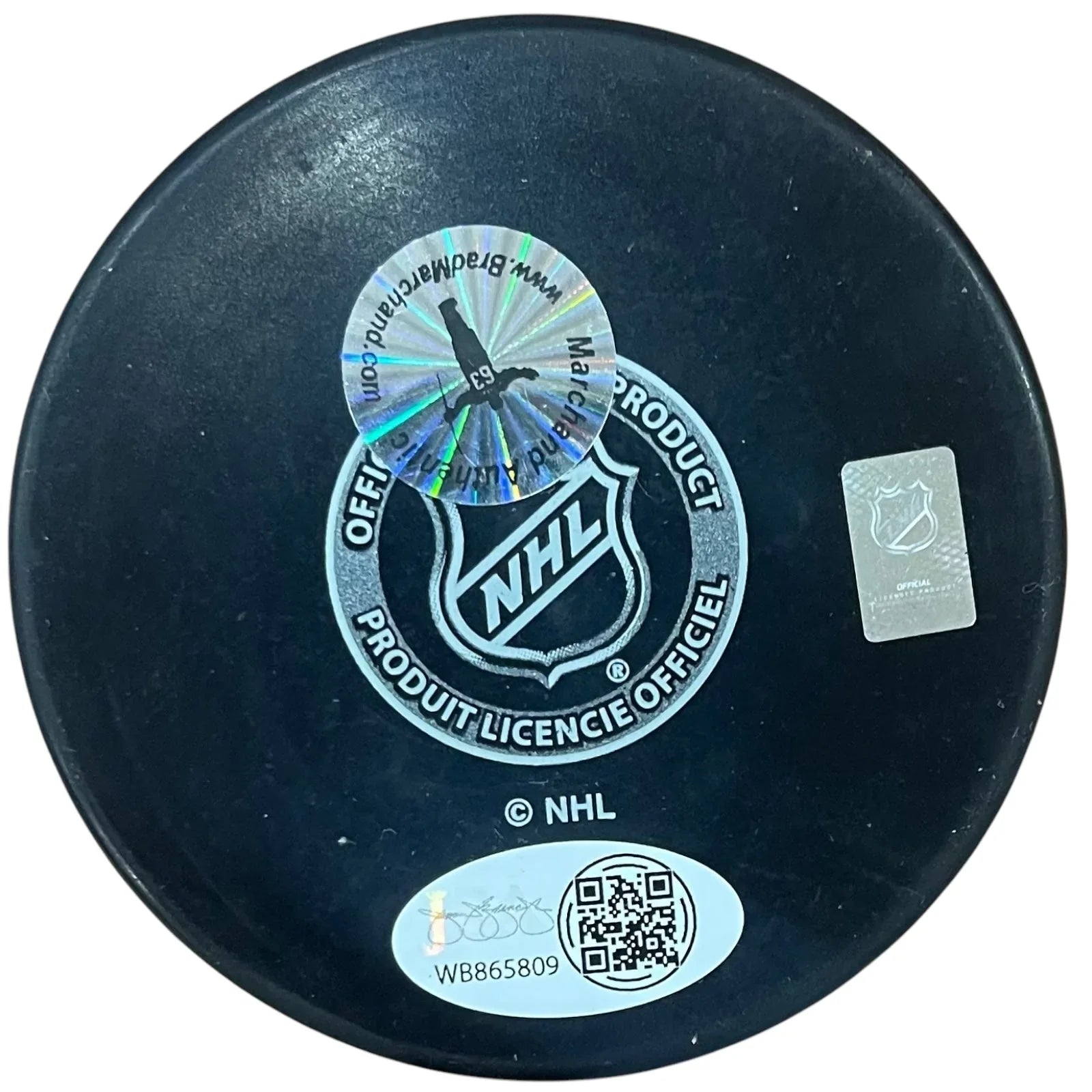 Brad Marchand Autographed Boston Bruins Hockey Puck - JSA