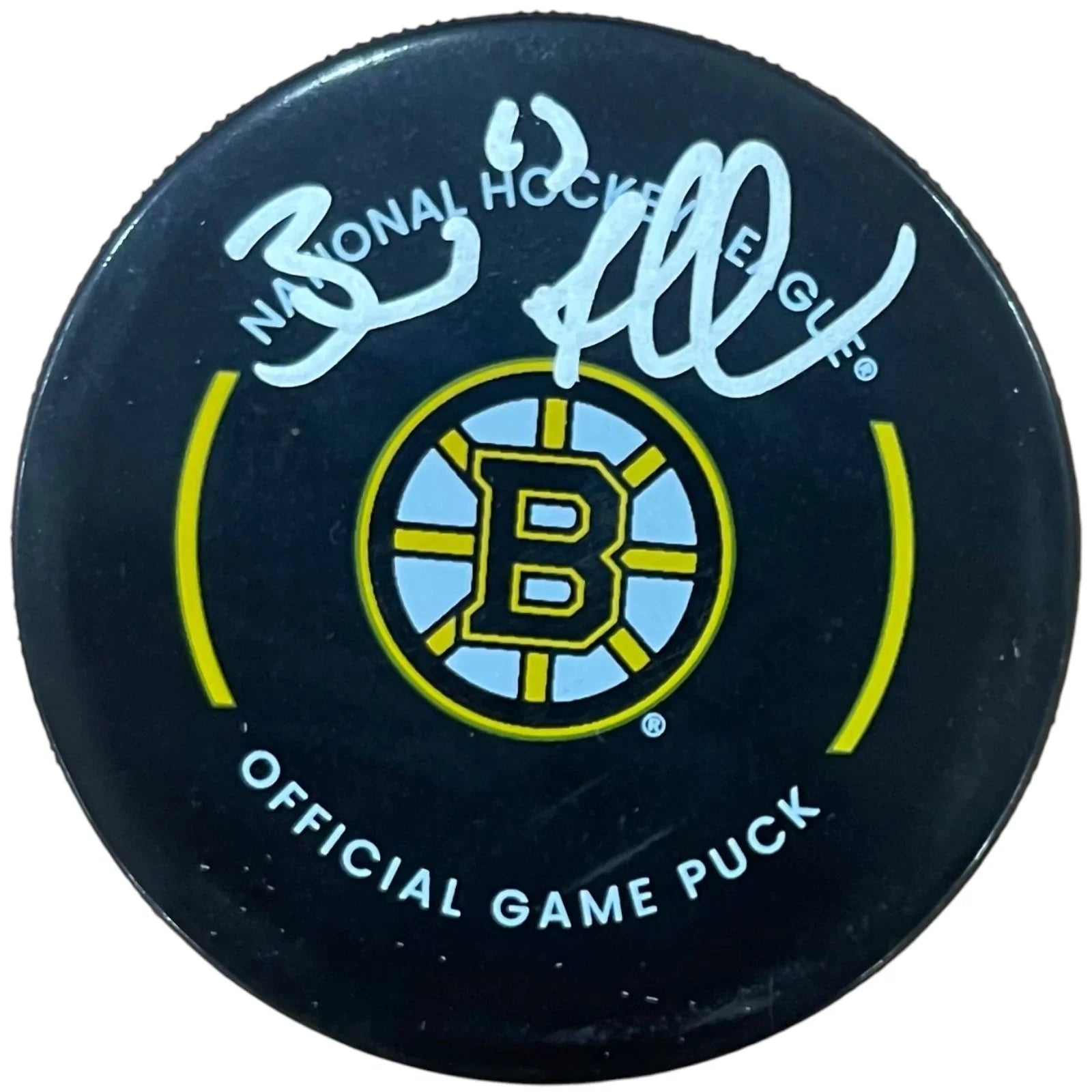Brad Marchand Autographed Boston Bruins Official Game Hockey Puck - JSA