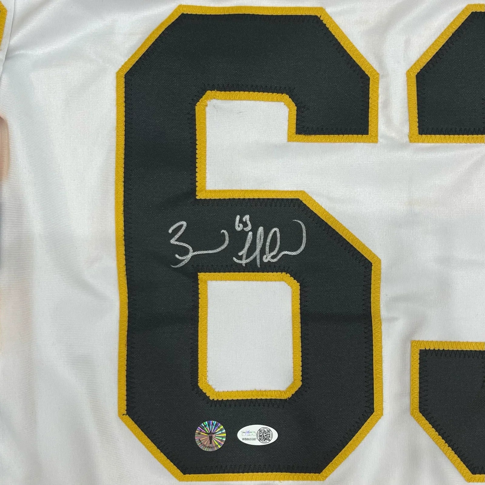 Brad Marchand Autographed Boston (White #63) Custom Jersey - JSA