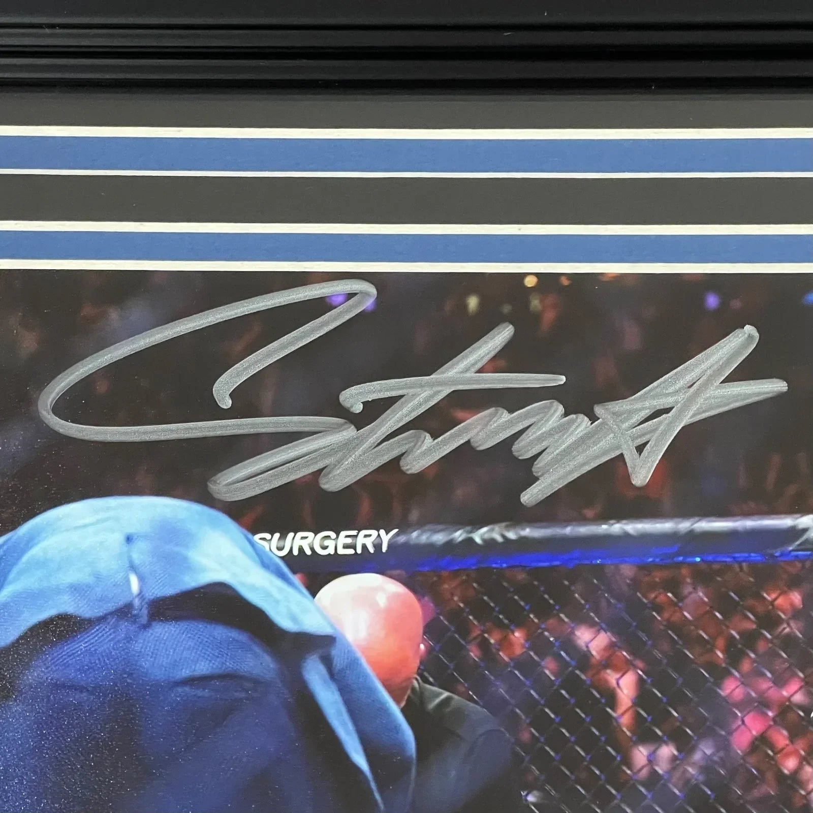 Israel Adesanya Autographed UFC (vs Pereira) Deluxe Framed 8x10 Photo - JSA