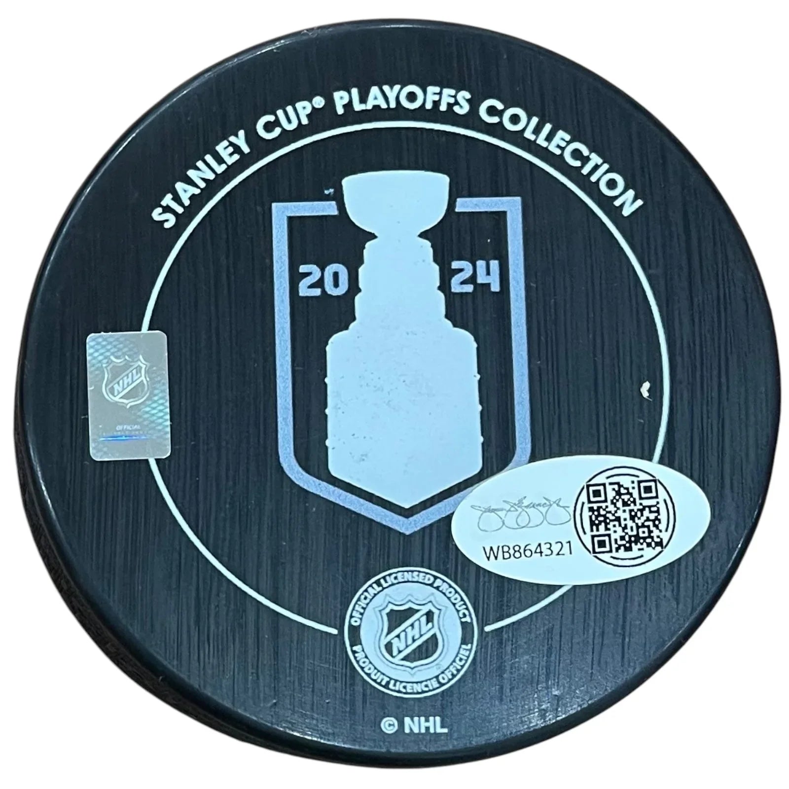 Evan Rodrigues Autographed Florida Panthers (Stanley Cup Champs Logo) Hockey Puck - JSA