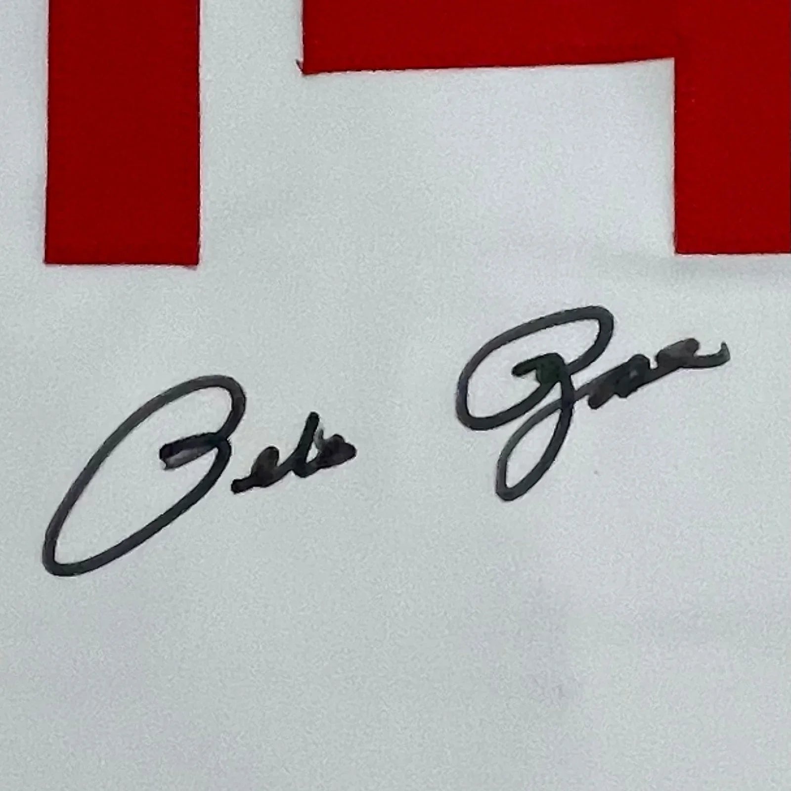 Pete Rose Autographed Cincinnati (White #14) Custom Jersey - Under Number - JSA