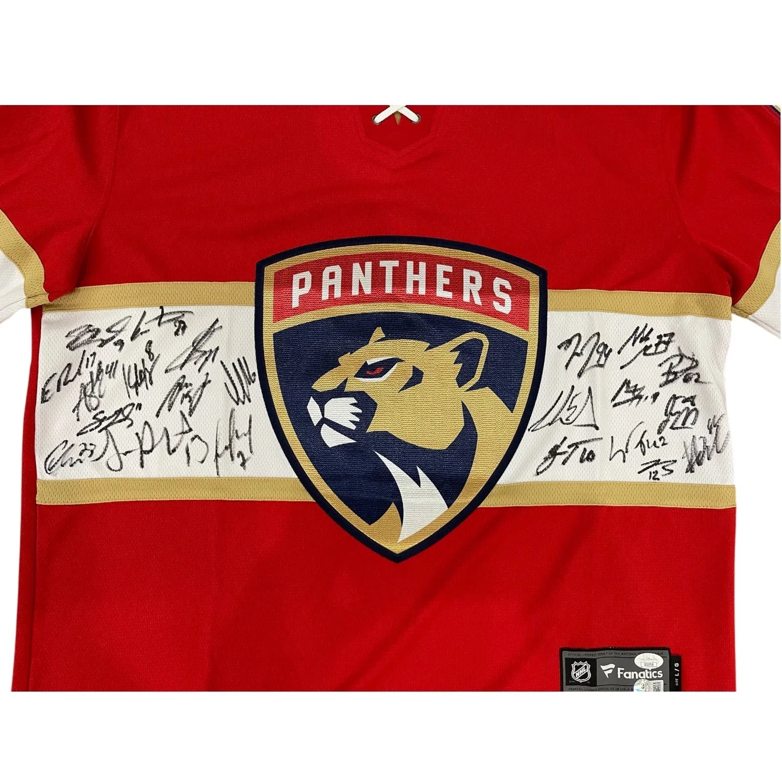 Florida Panthers 2024 Stanley Cup Champions Team Autographed Authentic Jersey - 23 Signatures - JSA , Beckett
