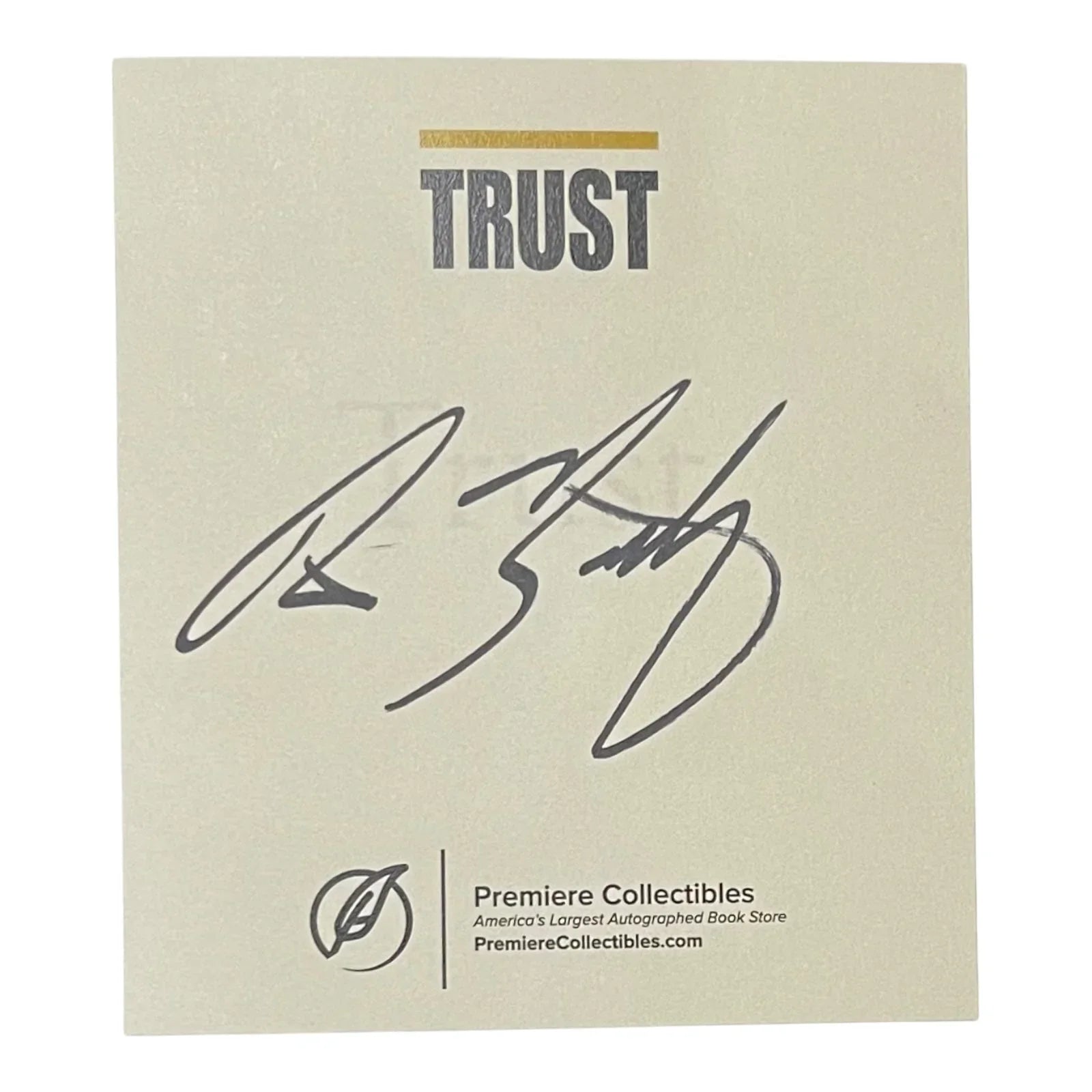 Pete Buttigieg Autographed Trust Book - JSA