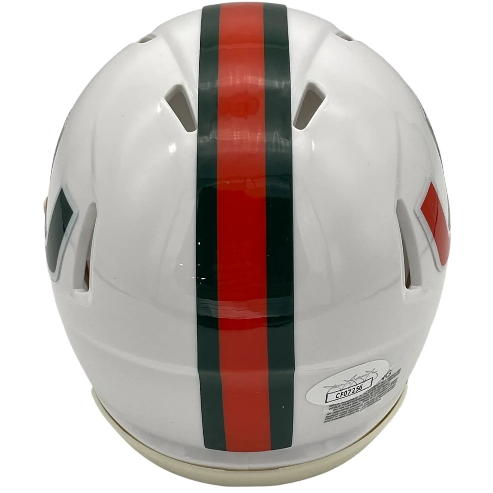 Jonathan Vilma Autographed Miami Hurricanes Mini Helmet - JSA