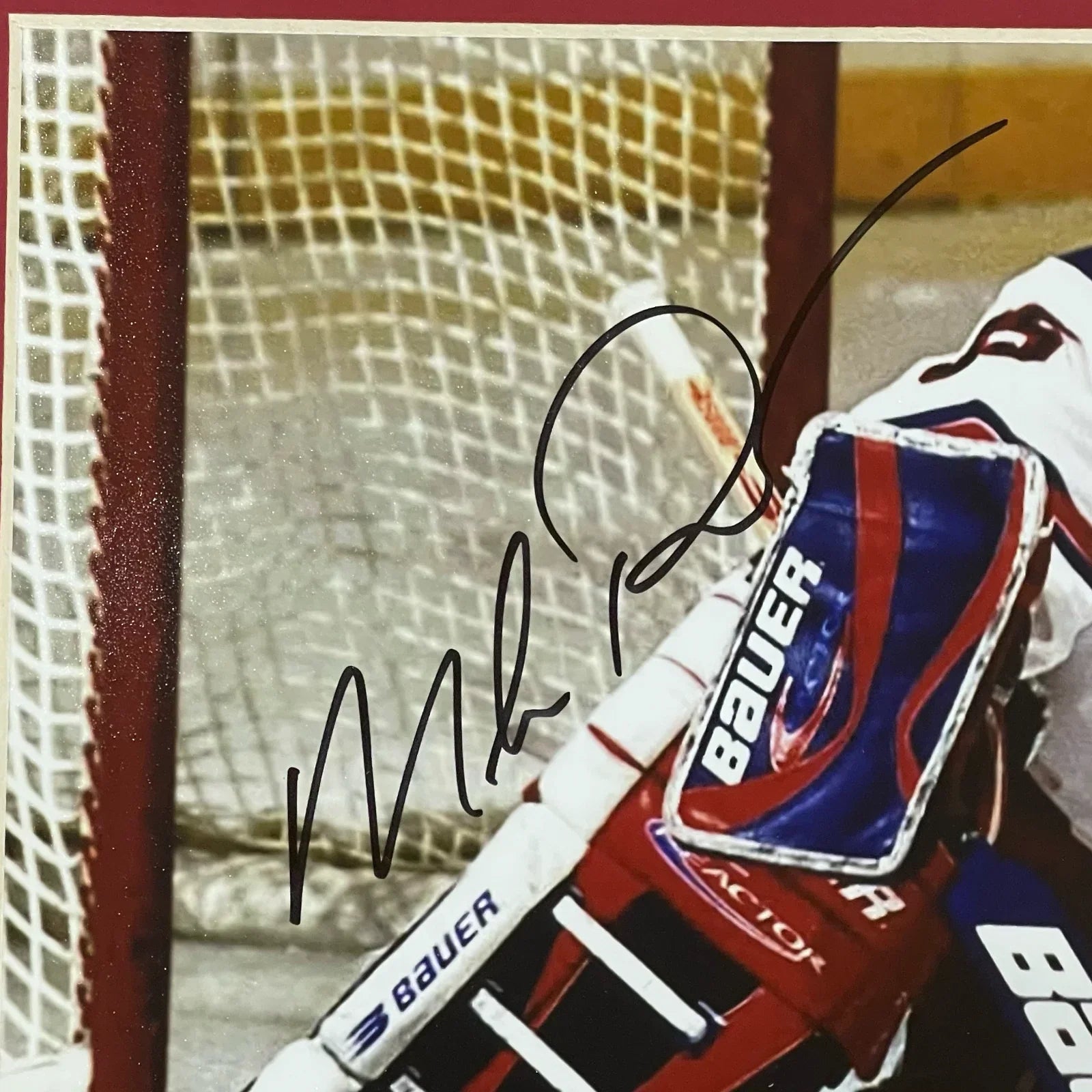 Mike Richter Autographed New York Rangers Deluxe Framed 8x10 Photo