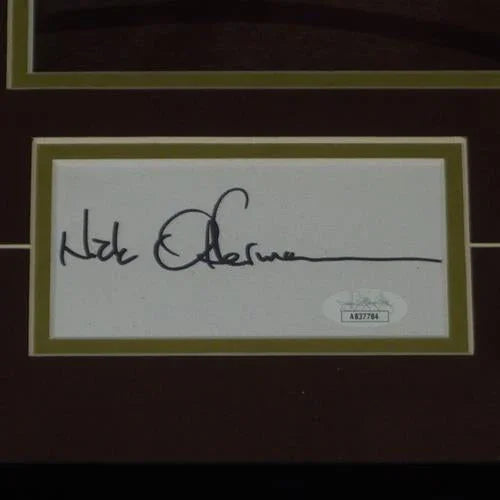 Nick Offerman And Amy Poehler Autographed Parks and Recreation Deluxe Framed Piece