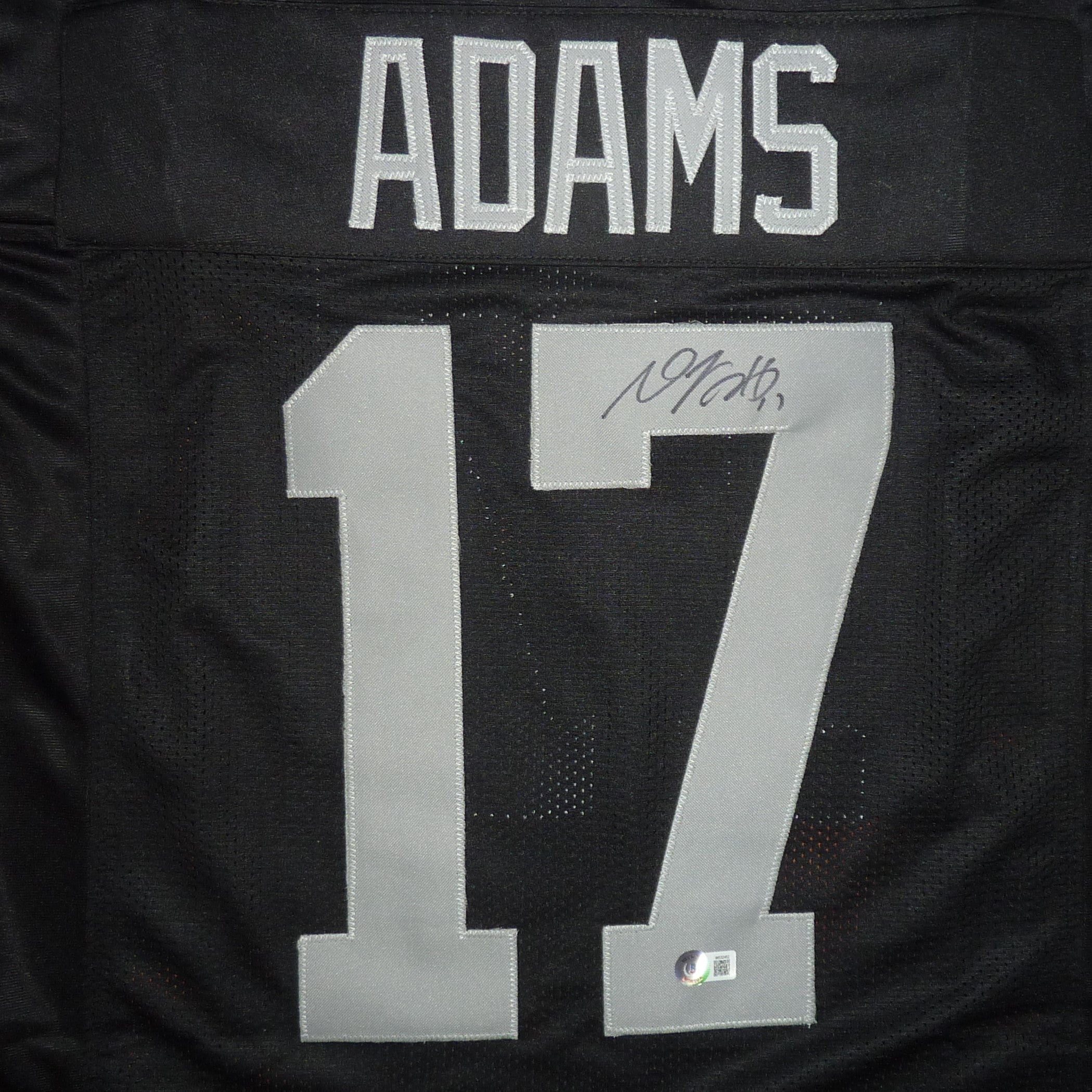 Davante Adams Autographed Las Vegas (Black #17) Jersey - Beckett