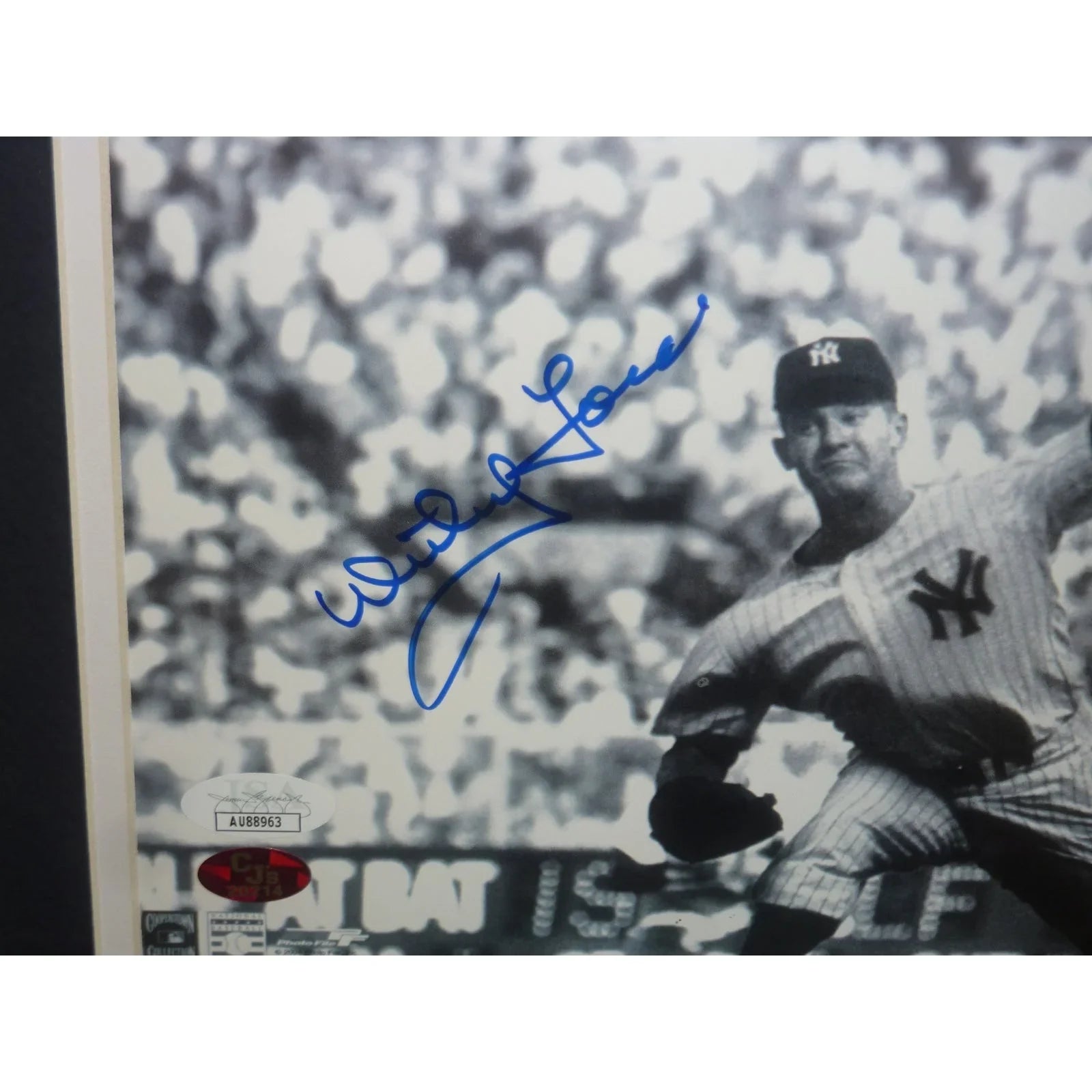 Whitey Ford Autographed New York Yankees Deluxe Framed 8x10 Photo - JSA
