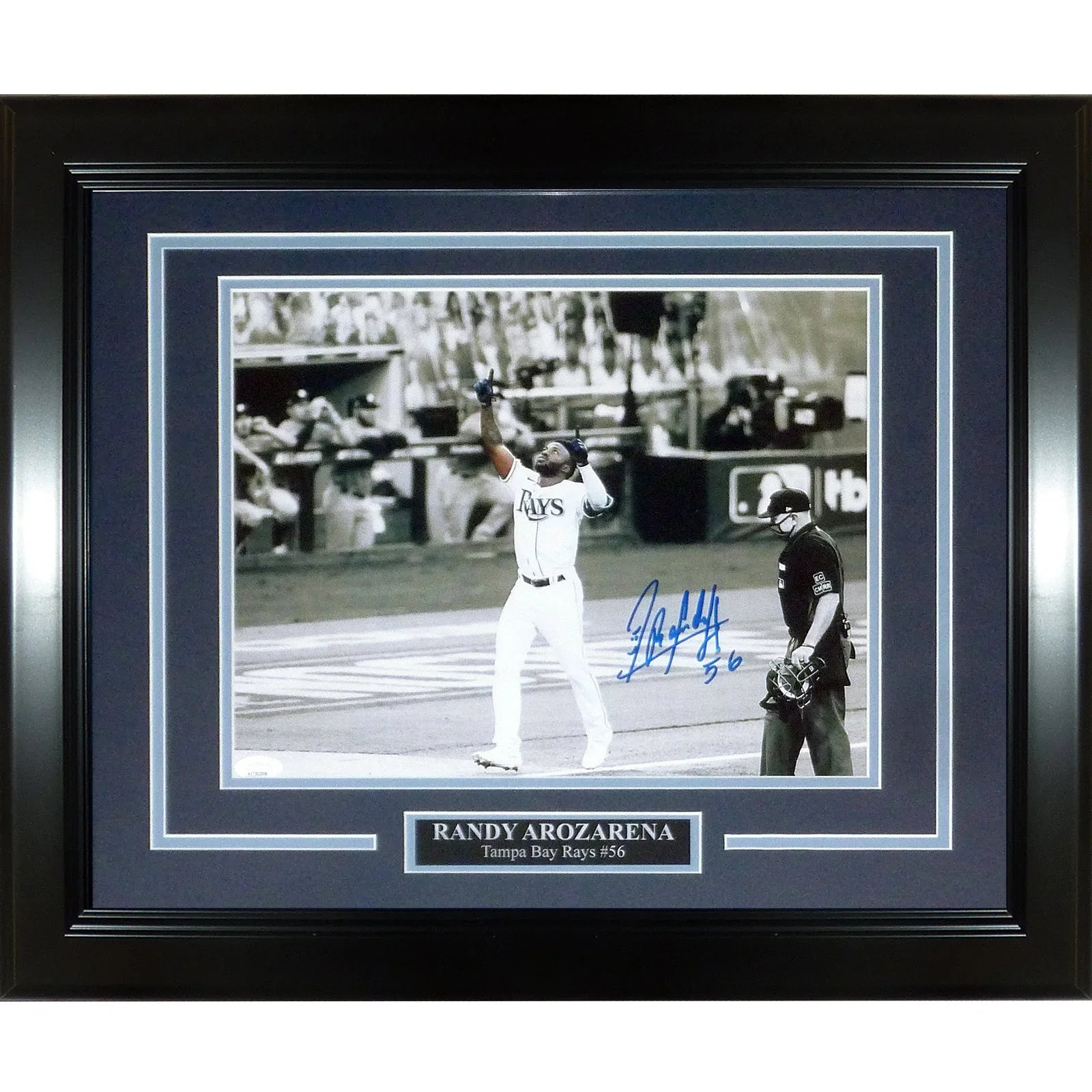 Randy Arozarena Autographed Tampa Bay Rays (Spotlight HR Celebration) Deluxe Framed 11x14 Photo - JSA