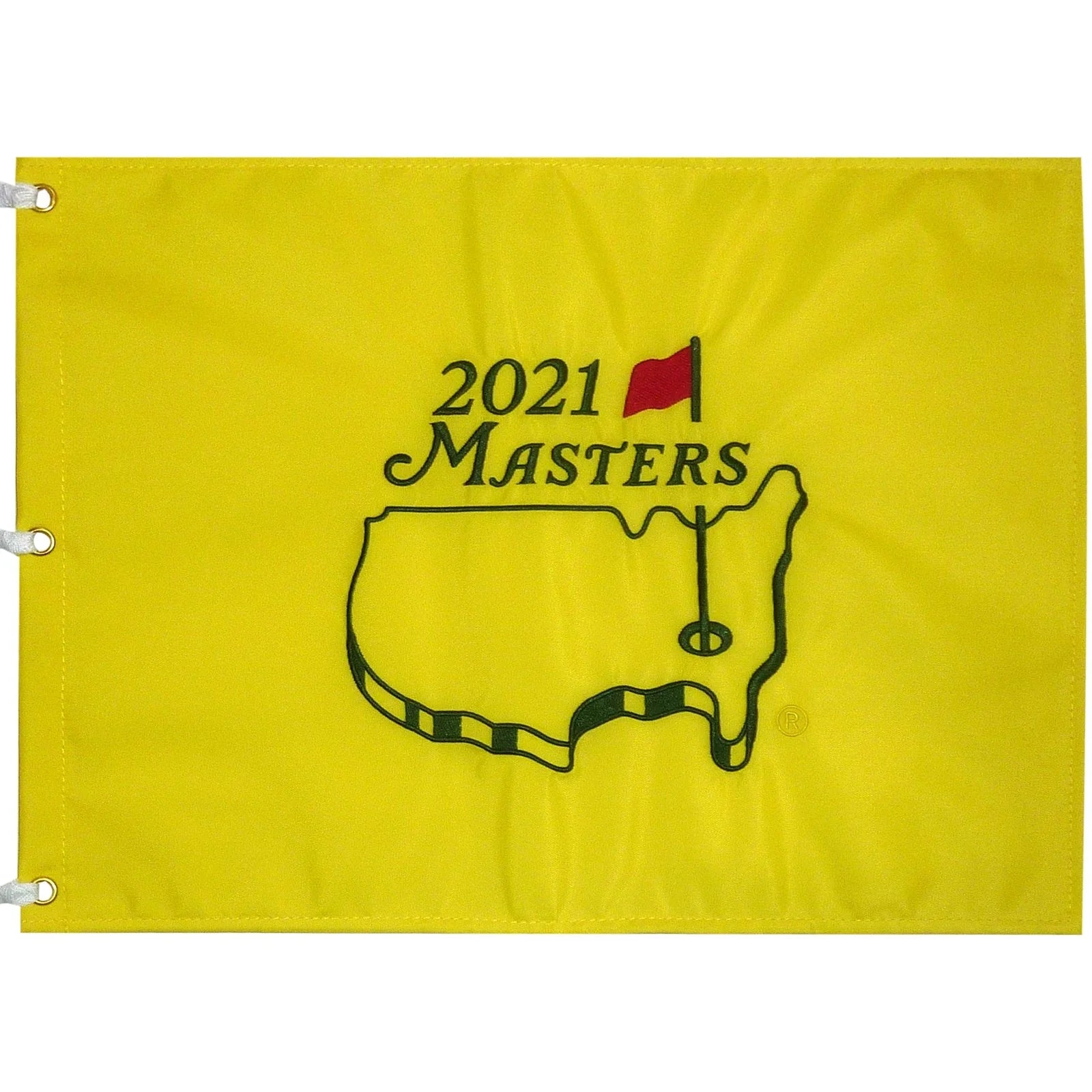 2021 Masters Embroidered Unsigned Golf Pin Flag - Hideki Matsuyama Champion