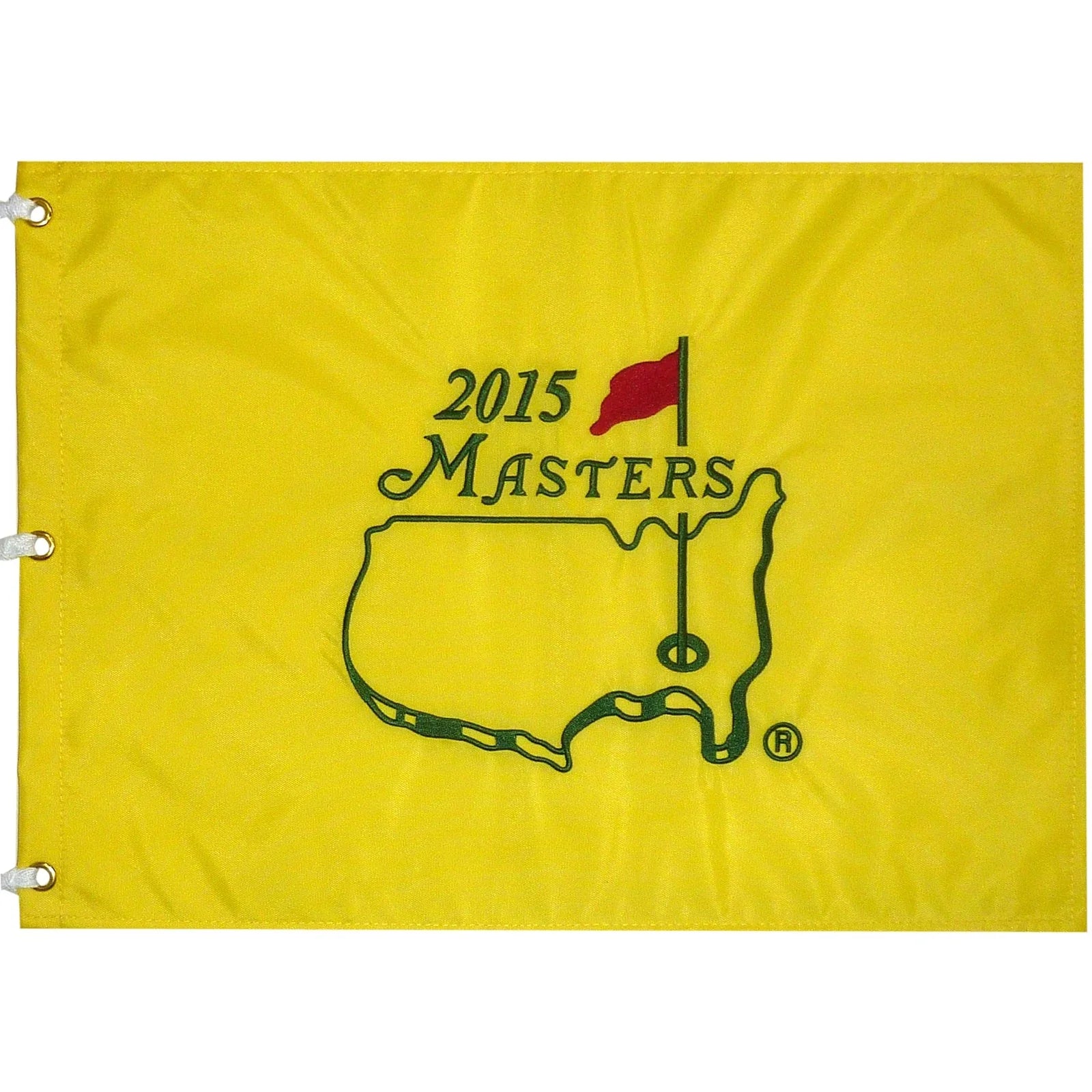 2015 Masters Embroidered Unsigned Golf Pin Flag - Jordan Spieth Champion