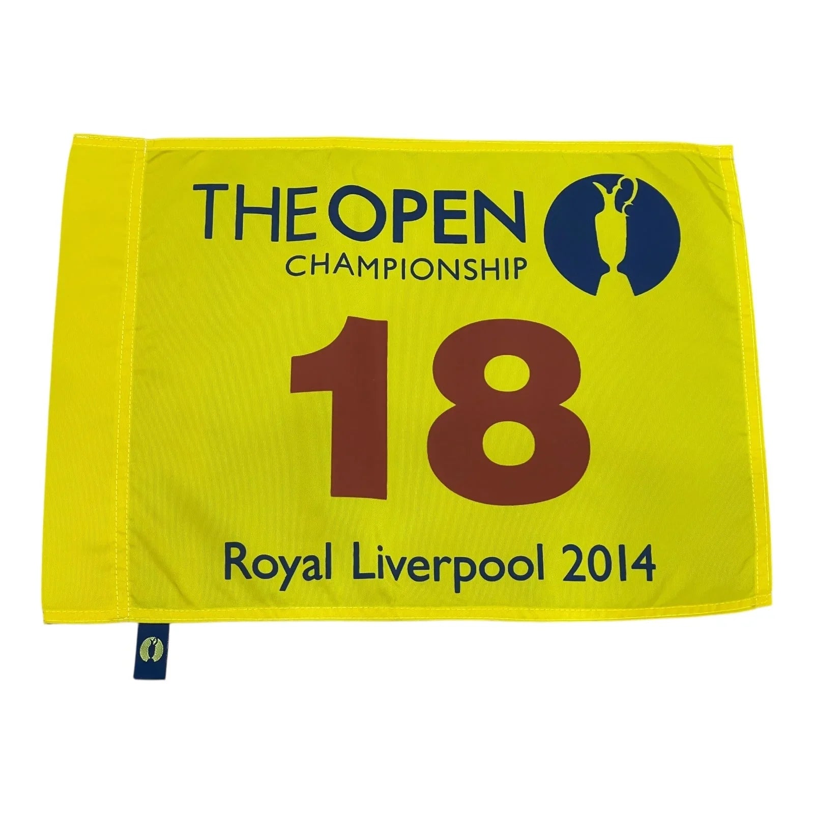 2014 British Open Royal Liverpool Unsigned Golf Pin Flag - Rory McIlroy Champion