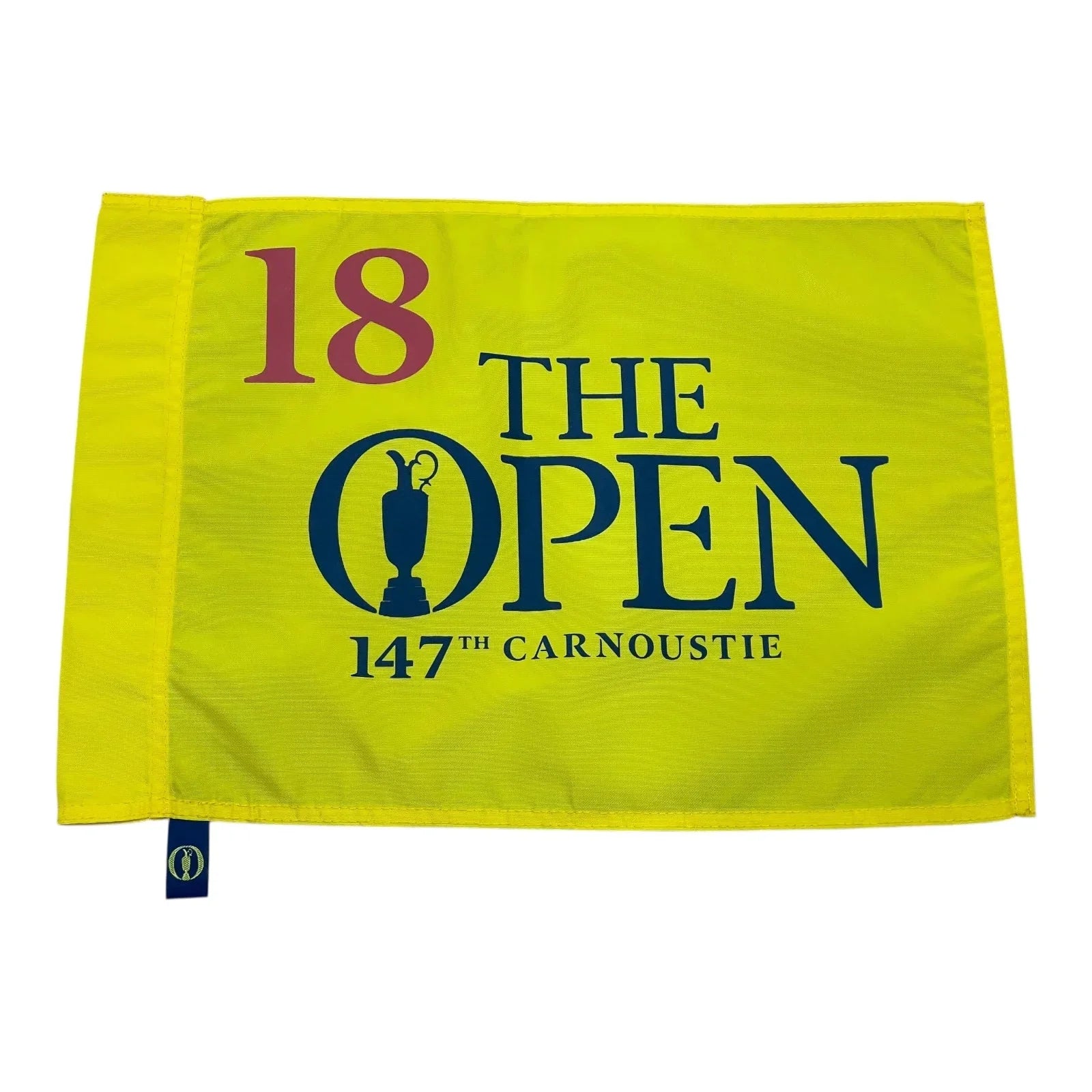 2018 British Open Carnoustie 147th Unsigned Golf Pin Flag - Francesco Molinari Champion