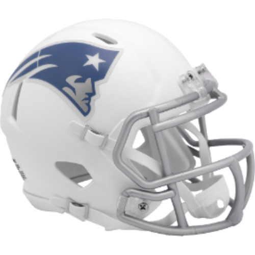 New England Patriots NFL Mini Speed Football Helmet 2025 Rivalries