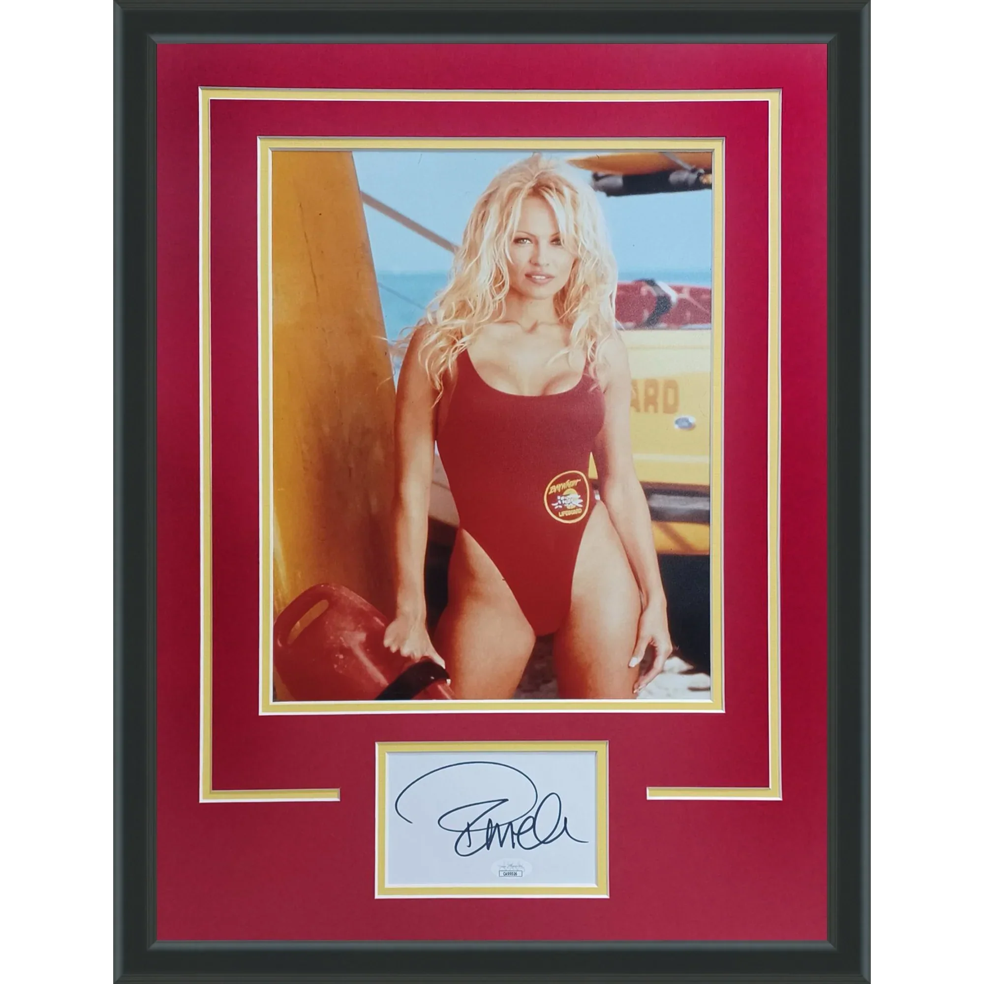 Pamela Anderson Baywatch 11x14 Photo Deluxe Framed with Autograph – JSA