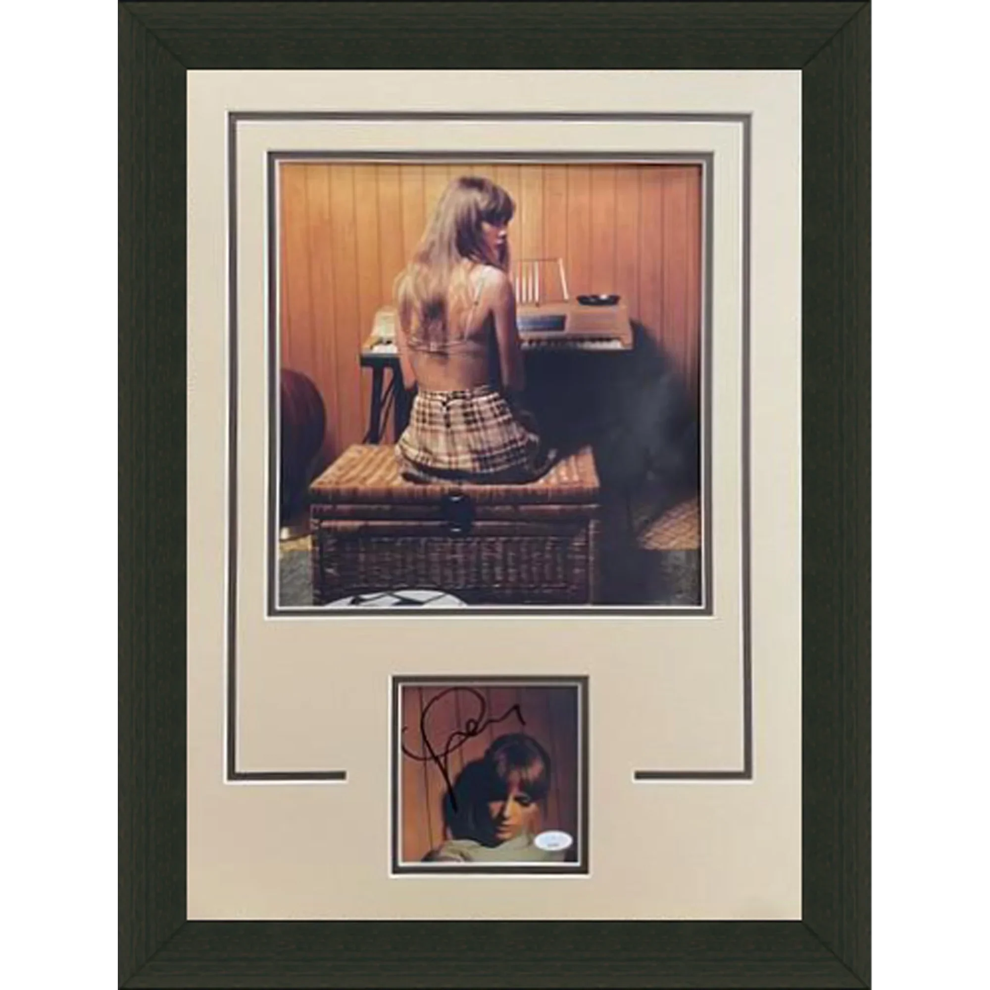 Taylor Swift Autographed Midnights Limited Edition CD Insert Deluxe Framed with Large Photo - JSA