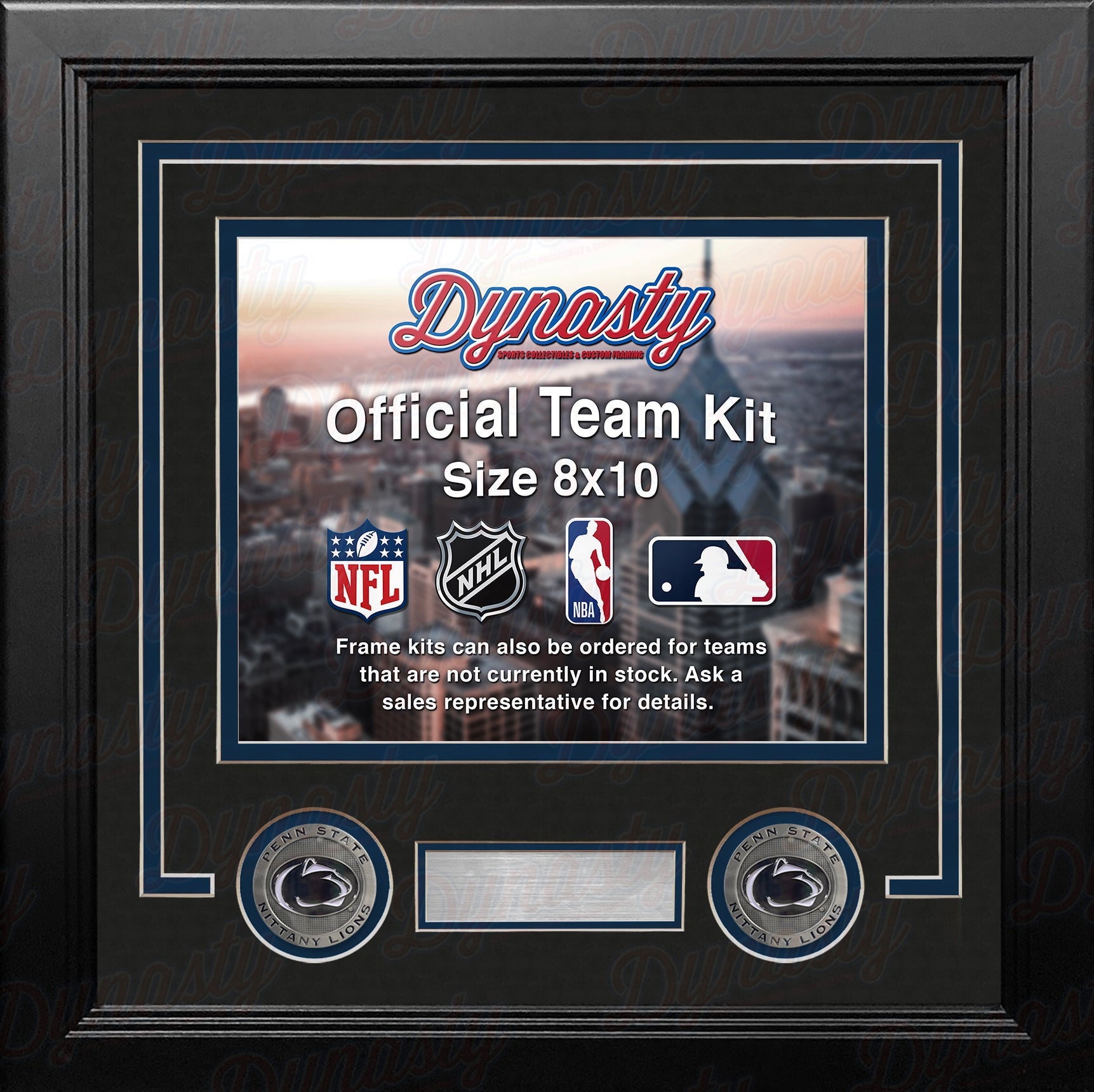 Penn State Nittany Lions Custom NCAA College 8x10 Picture Frame Kit (Multiple Colors)