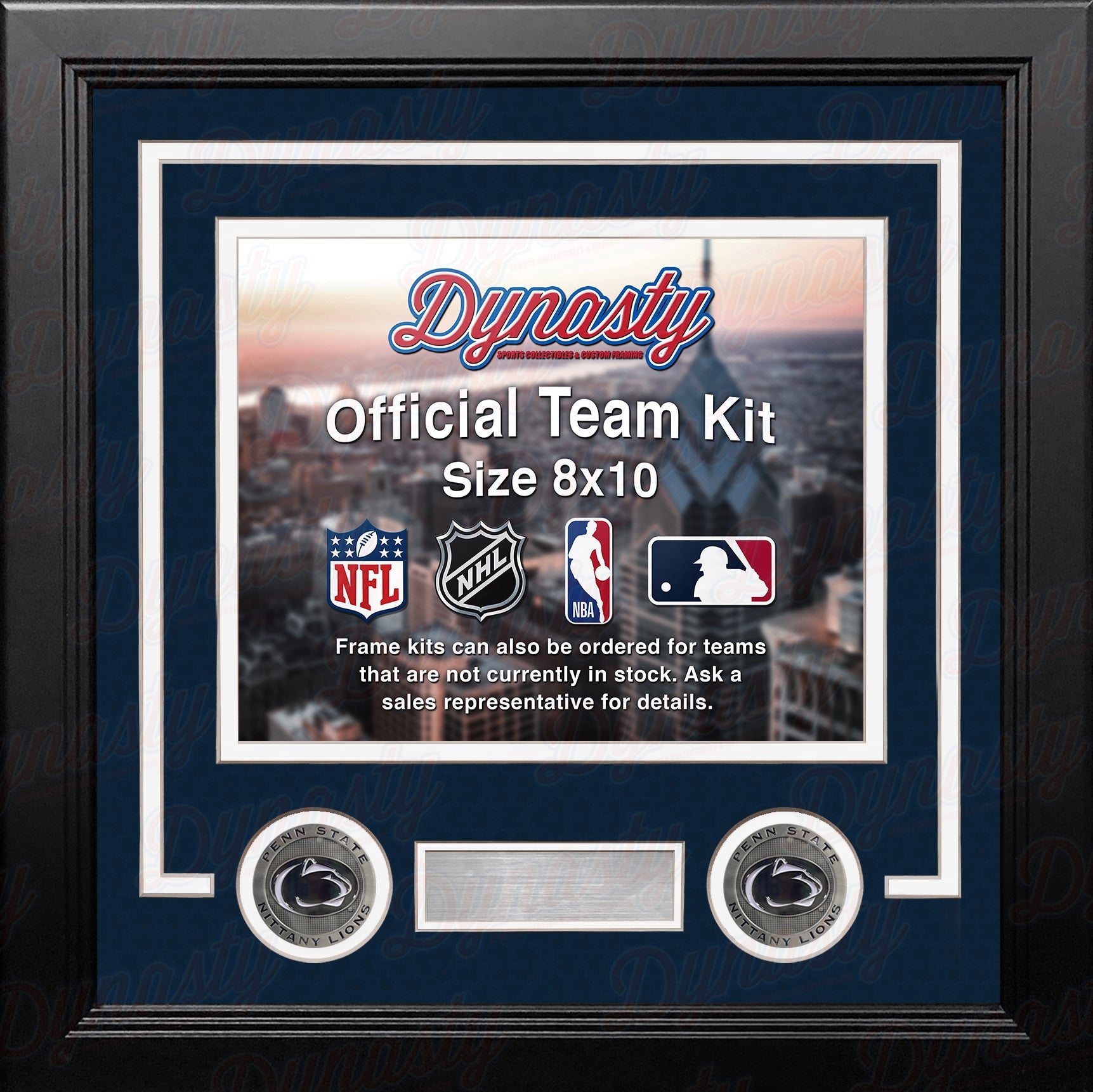 Penn State Nittany Lions Custom NCAA College 8x10 Picture Frame Kit (Multiple Colors)