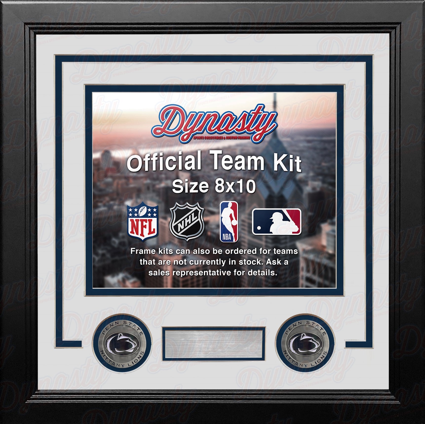 Penn State Nittany Lions Custom NCAA College 8x10 Picture Frame Kit (Multiple Colors)