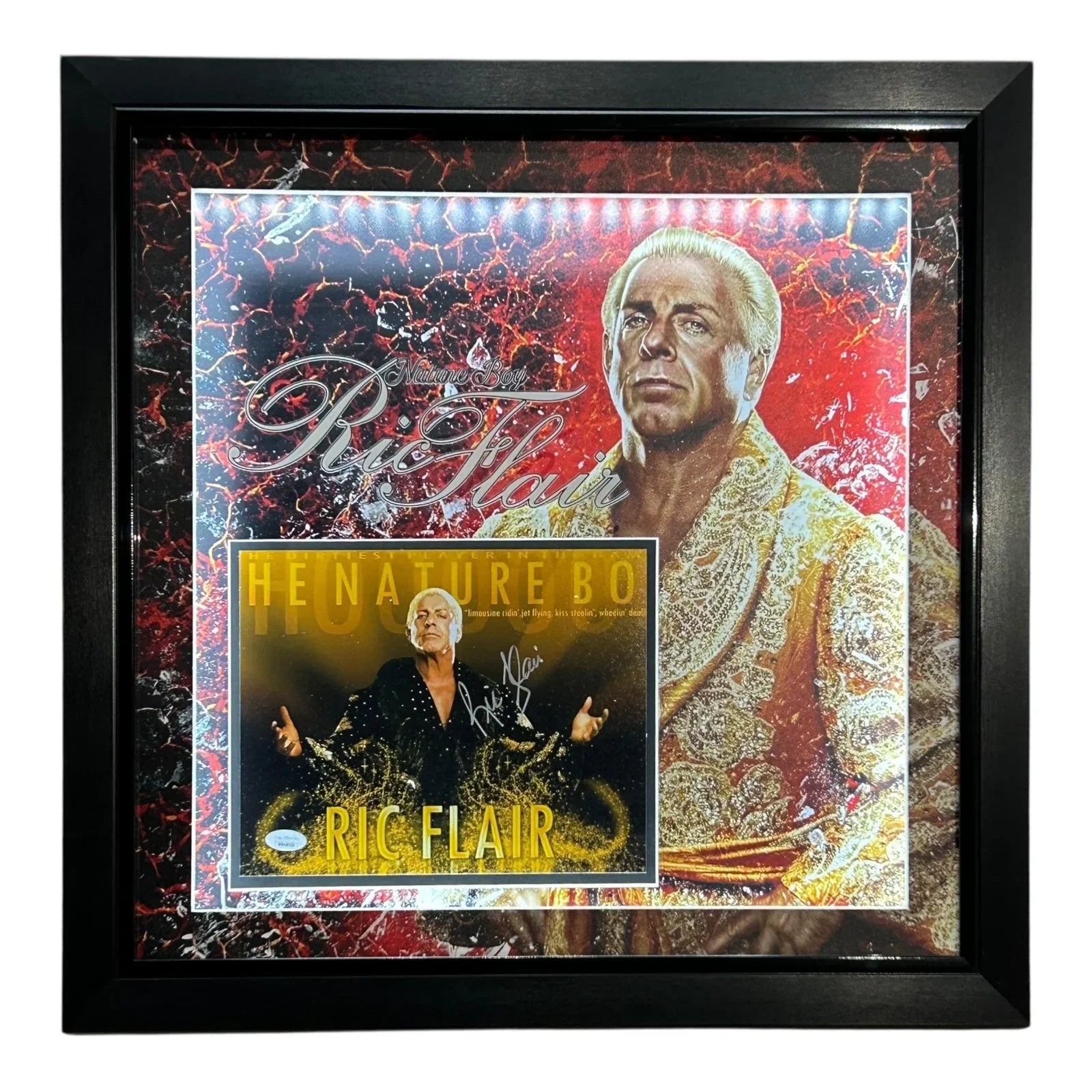 Ric Flair Autographed Deluxe Framed 8x10 Photo - JSA