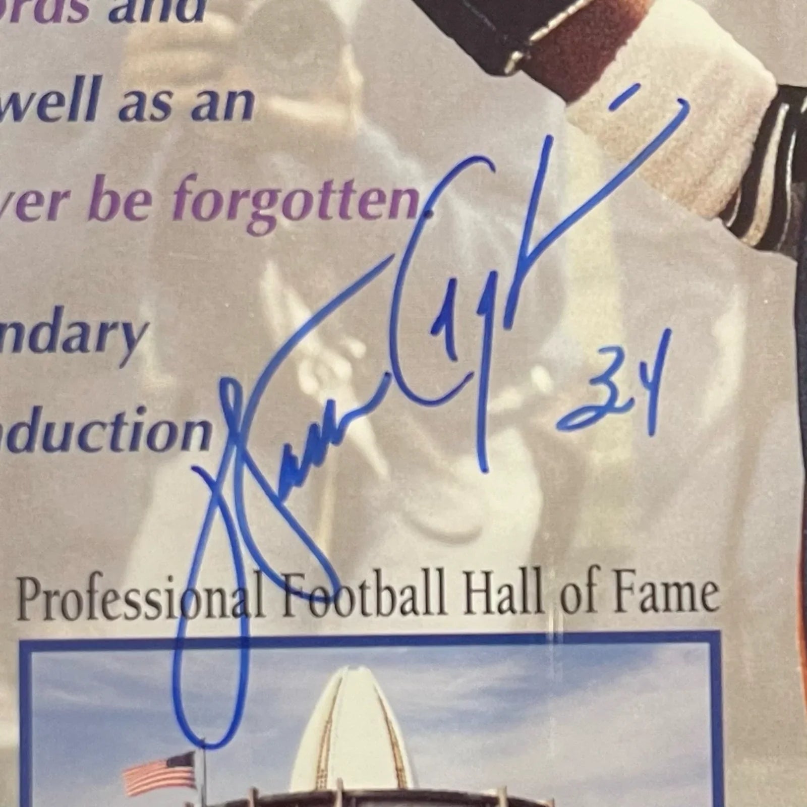 Walter Payton Autographed Chicago Bears "A Legend Among Us" Deluxe Framed 16x20 Photo - PSADNA