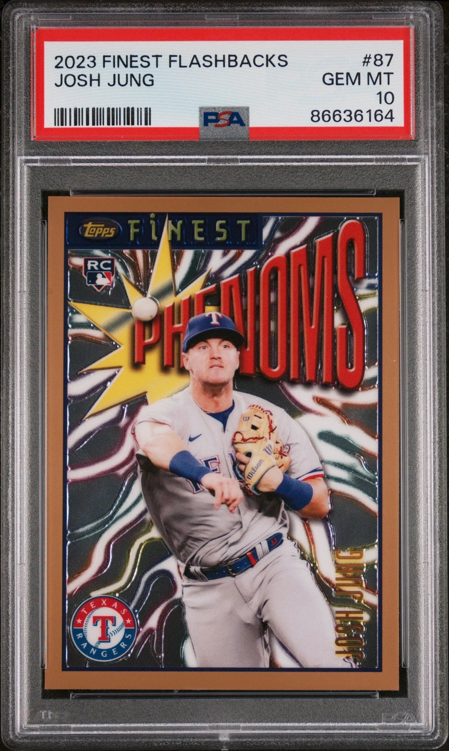 2023 TOPPS FINEST FLASHBACKS JOSH JUNG #87 - PSA 10