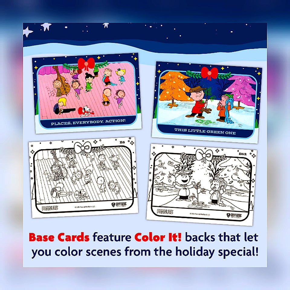 2025 Cryptozoic Peanuts Playpaks: A Charlie Brown Christmas 4 Pack Blaster Box