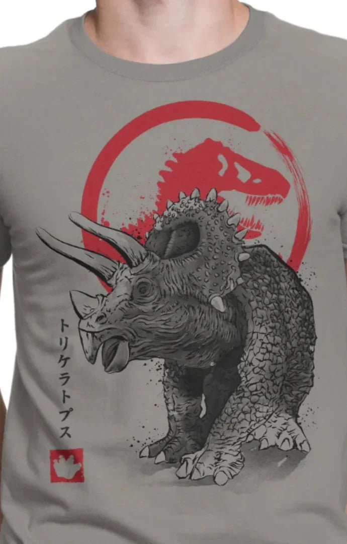 Triceratops Sumi-E - Men's Apparel