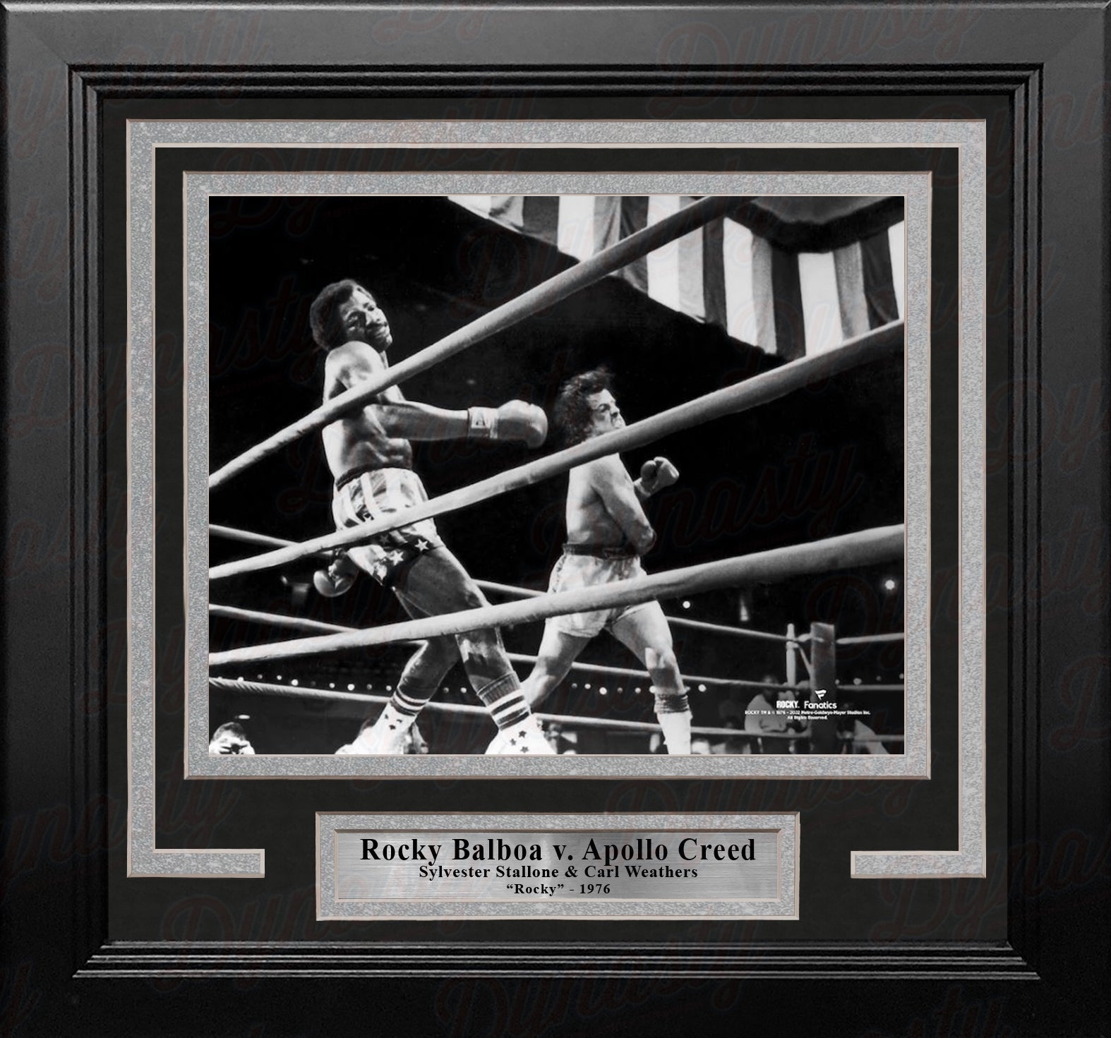 Rocky Balboa v. Apollo Creed 8" x 10" Framed Movie Photo