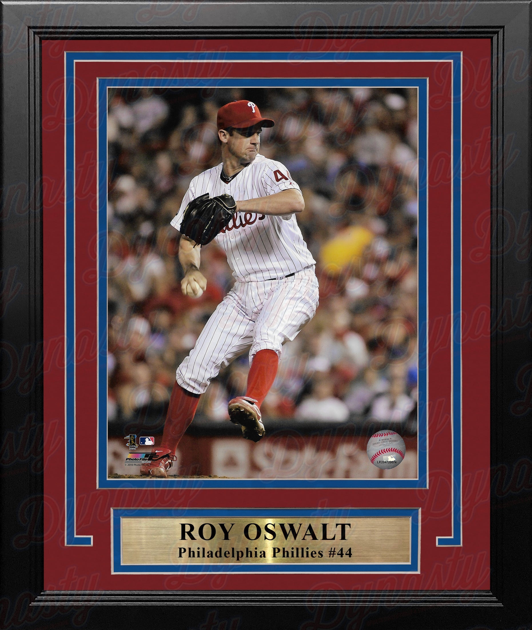 Roy Oswalt in Action Philadelphia Phillies 8" x 10" Framed Baseball Photo