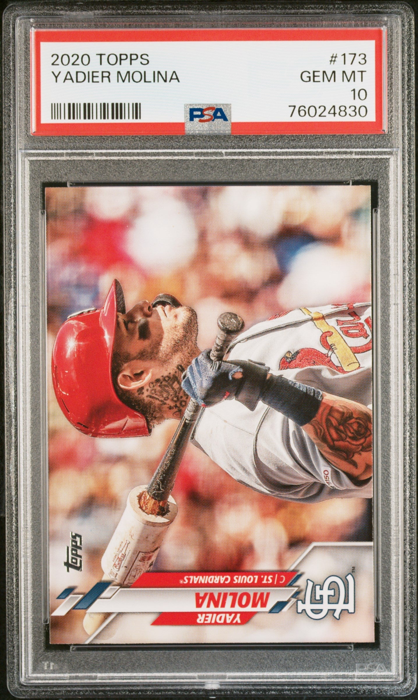 2020 TOPPS YADIER MOLINA #173 - PSA 10