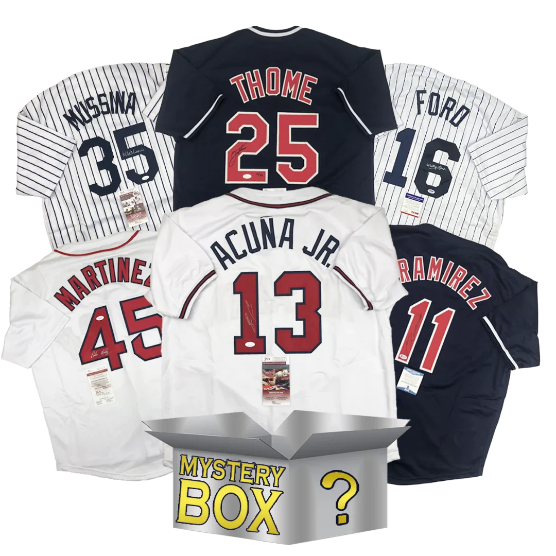 Autographed/Signed Baseball SILVER Series 1 Jersey Mystery Box with PSA JSA or Beckett COA