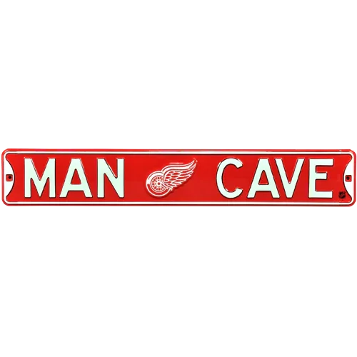 Detroit Red Wings "MAN CAVE" Authentic Street Sign