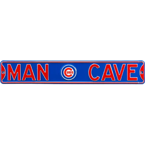 Chicago Cubs "MAN CAVE" Authentic Street Sign