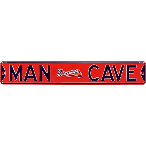 Atlanta Braves "MAN CAVE" Authentic Street Sign